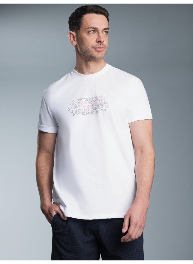 Trigema T-Shirt TRIGEMA T-Shirt mit Logo-Print günstig online kaufen