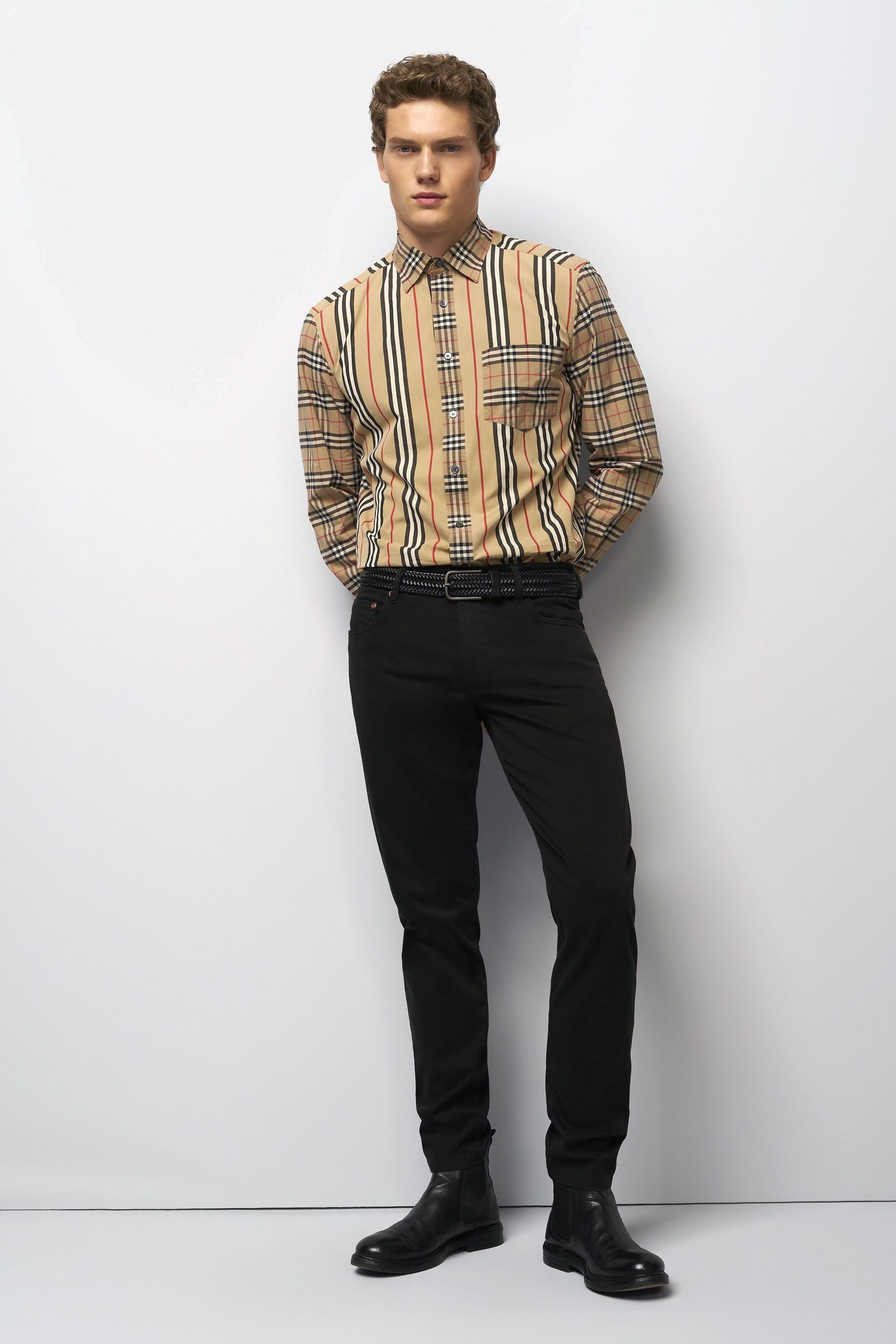 MEYER Chinos M5 Five Pocket M5 Five aus High Performance Satin