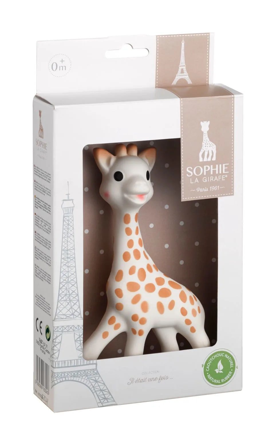 SOPHIE LA GIRAFE Beißring-Rassel Sophie la girafe Beißring, Ringrassel - Naturkautschuk, Geschenkkarton weiß