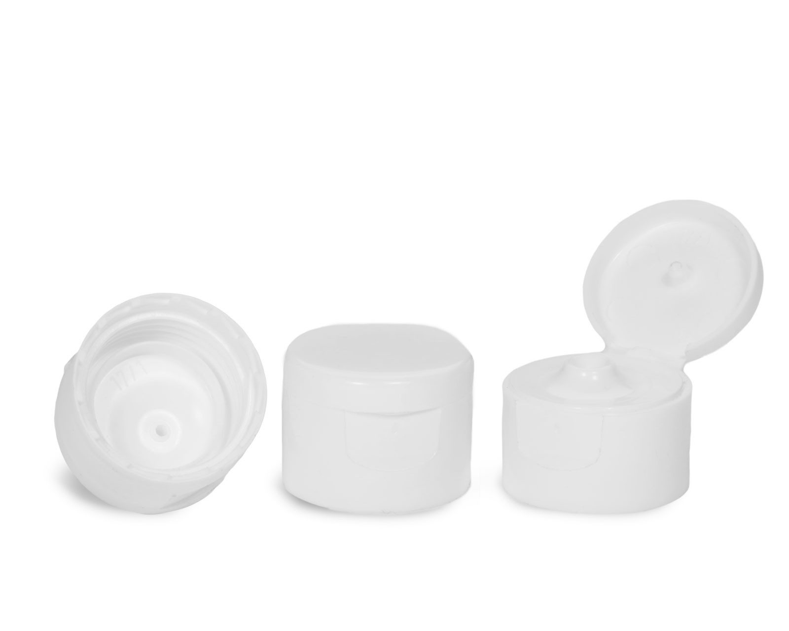 OCTOPUS Kanister 10 Plastikflaschen 100ml eckig HDPE natur G25 Klappscharnier PP weiß (10 St)