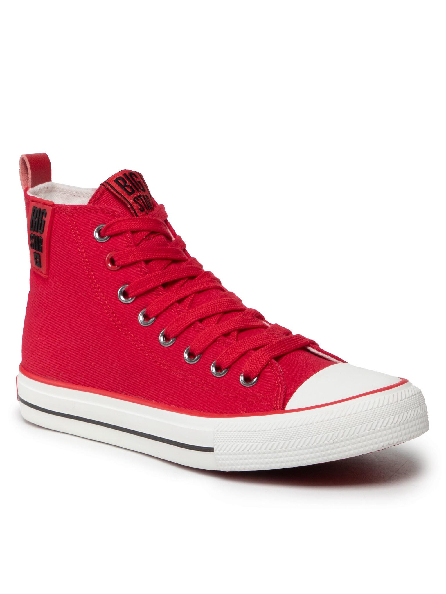 Sneakers aus Stoff JJ274128 Red/Black Sneaker