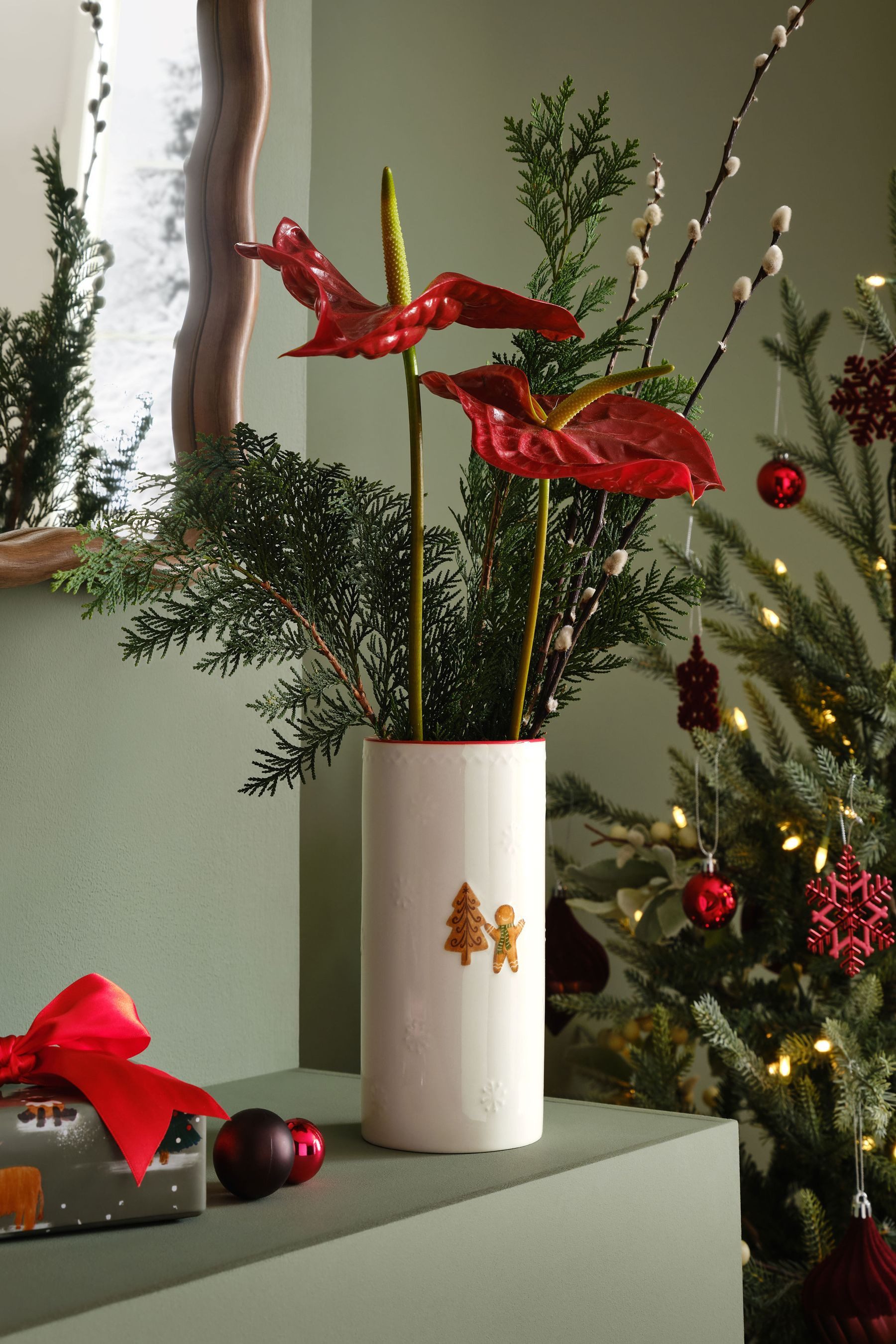 Next Dekovase Keramikvase mit Prägung, Weihnachten/Lebkuchen günstig online kaufen