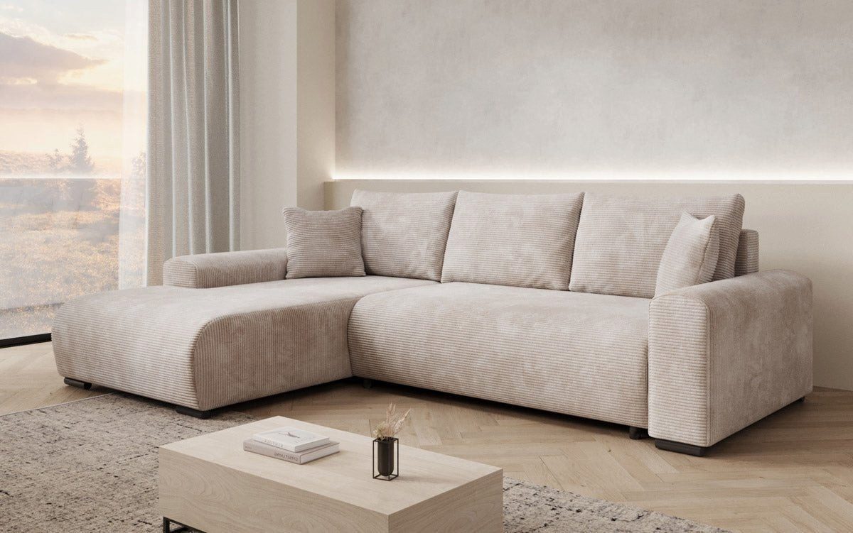 Luxusbetten24 Schlafsofa Designer Sofa Hanna, mit Schlaffunktion und Stauraum