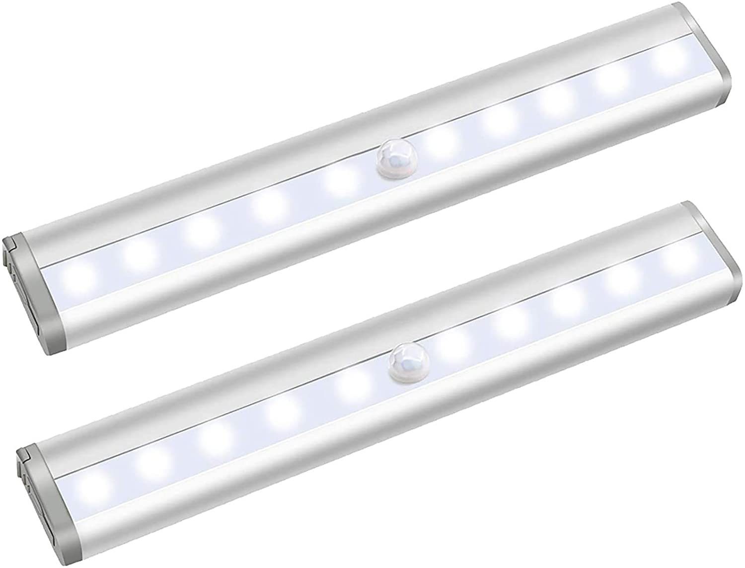 2X LED Nachtlampe Unterbauleuchte Küche Schrank-Licht Nachtlicht Bewegungsmelder 