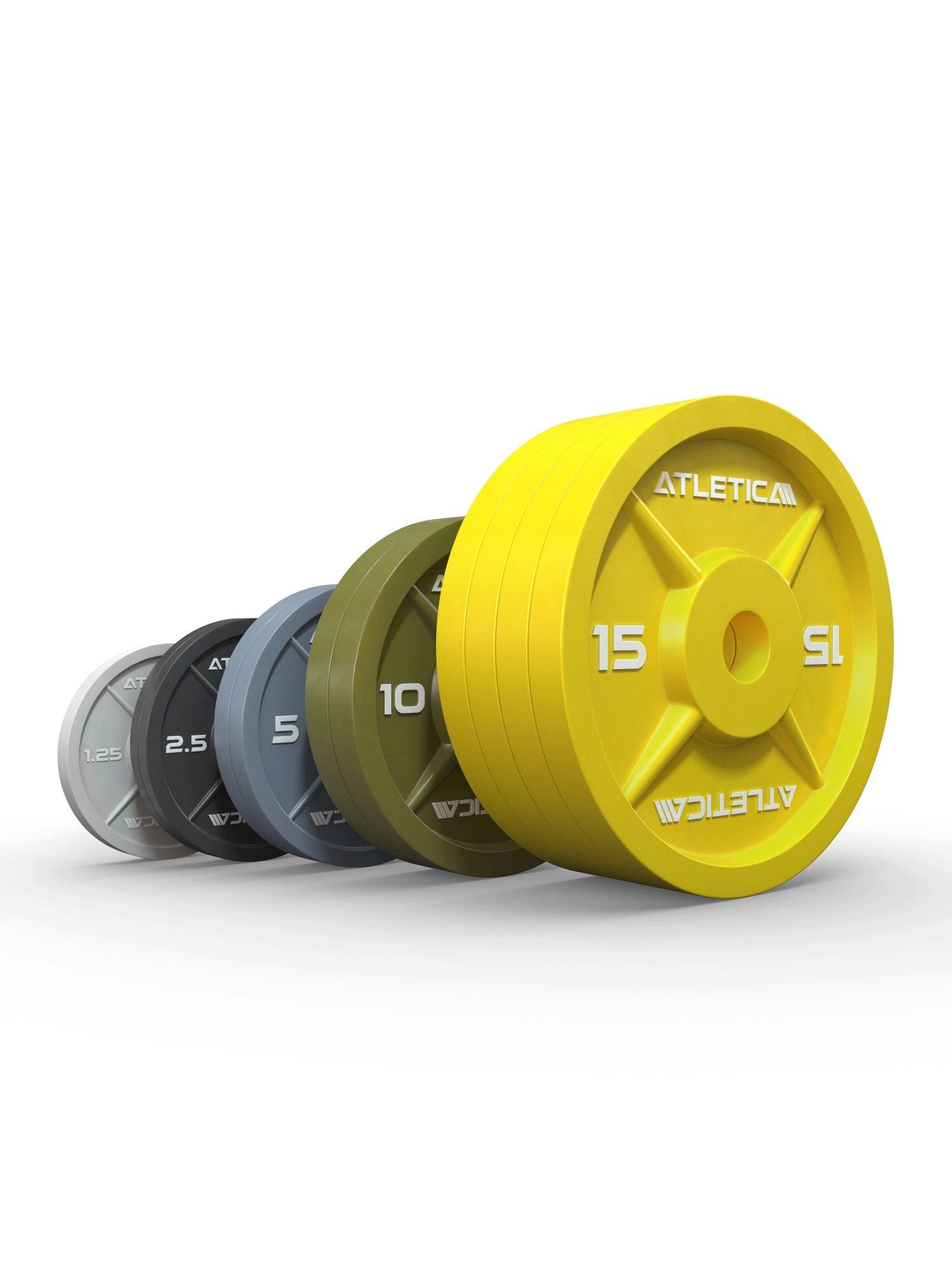 ATLETICA Hantelscheiben Color Iron Plates SET, 97.5kg