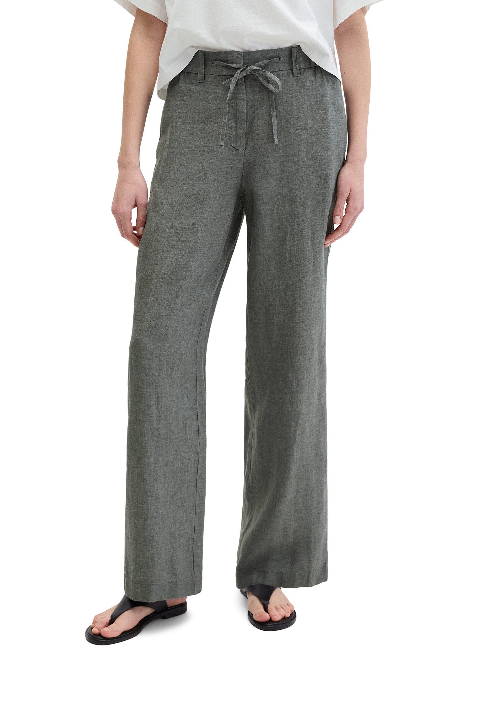 Chinohose mit elastischem Bund