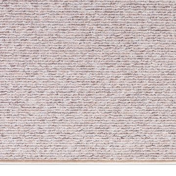 Teppich Flachgewebe-Teppich im schlichten einfarbigen Design in beige, Teppich-Traum, rechteckig