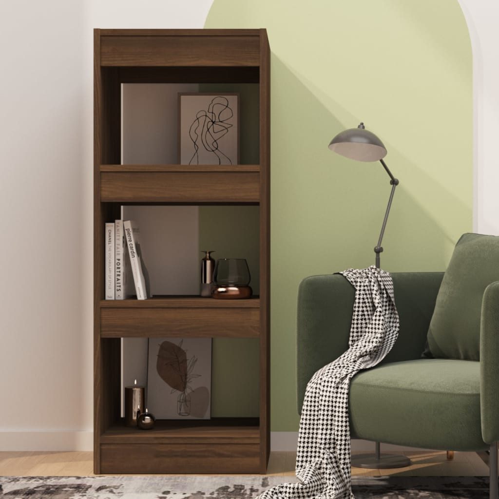 vidaXL Bücherregal Bücherregal/Raumteiler Braun Eiche 40x30x103cm günstig online kaufen