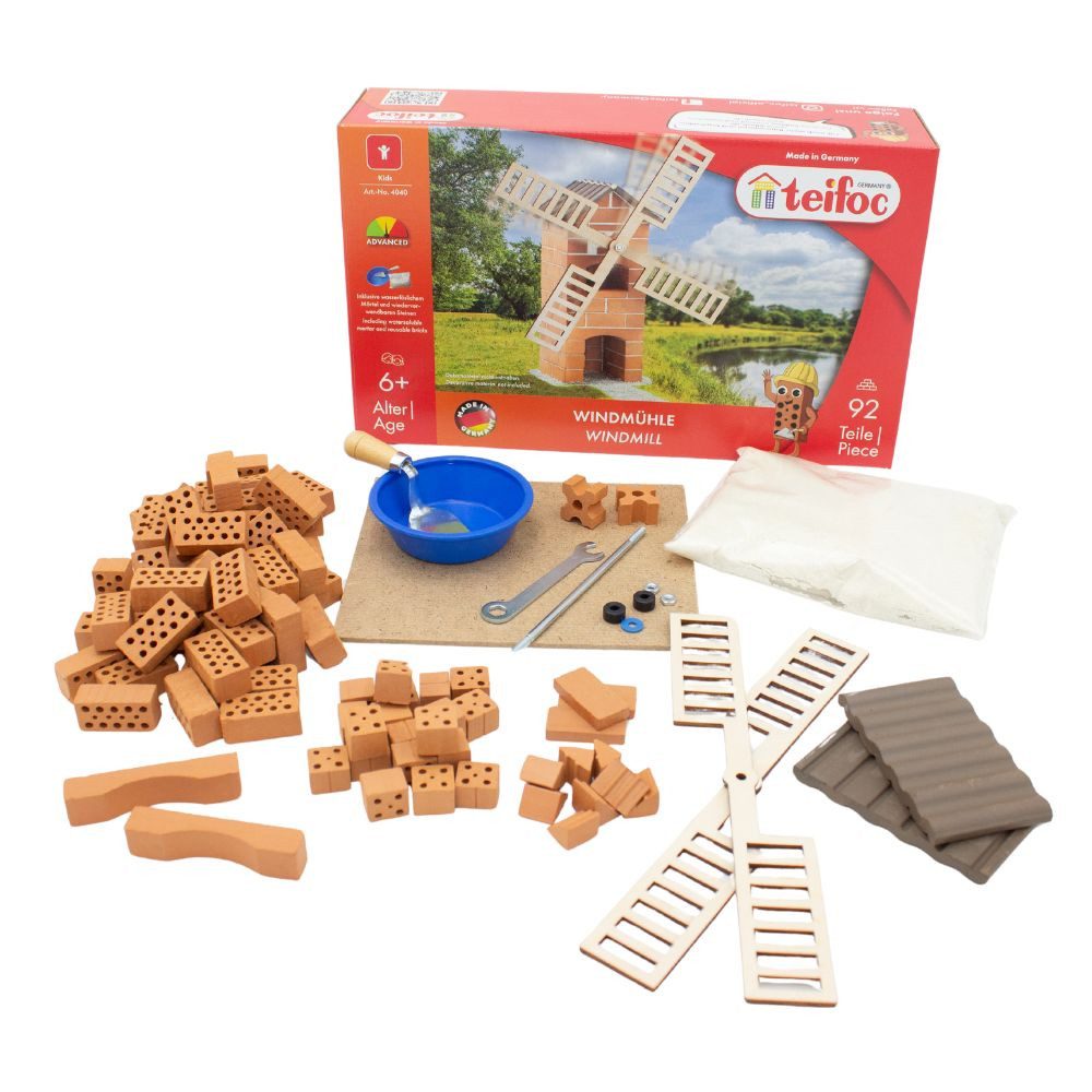 teifoc Windmühle Steinbaukasten, (Konstruktionsspielzeug, 100 St., Bastelse günstig online kaufen