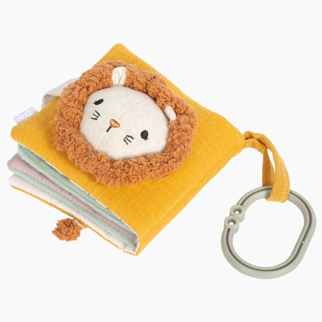 small foot GmbH & Co. KG Stoffbuch Babyspielzeug Fühlbuch aus Stoff Little Lion (Packung, 1-St., stoff buch), Weiches Stoff-Fühl Buch mit Löwenoptik
