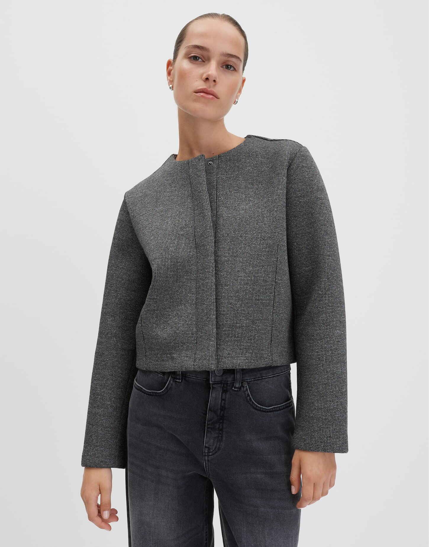 someday Sweatjacke UMADISON Regular Kurzjacke mit Hahnentritt Muster locker günstig online kaufen