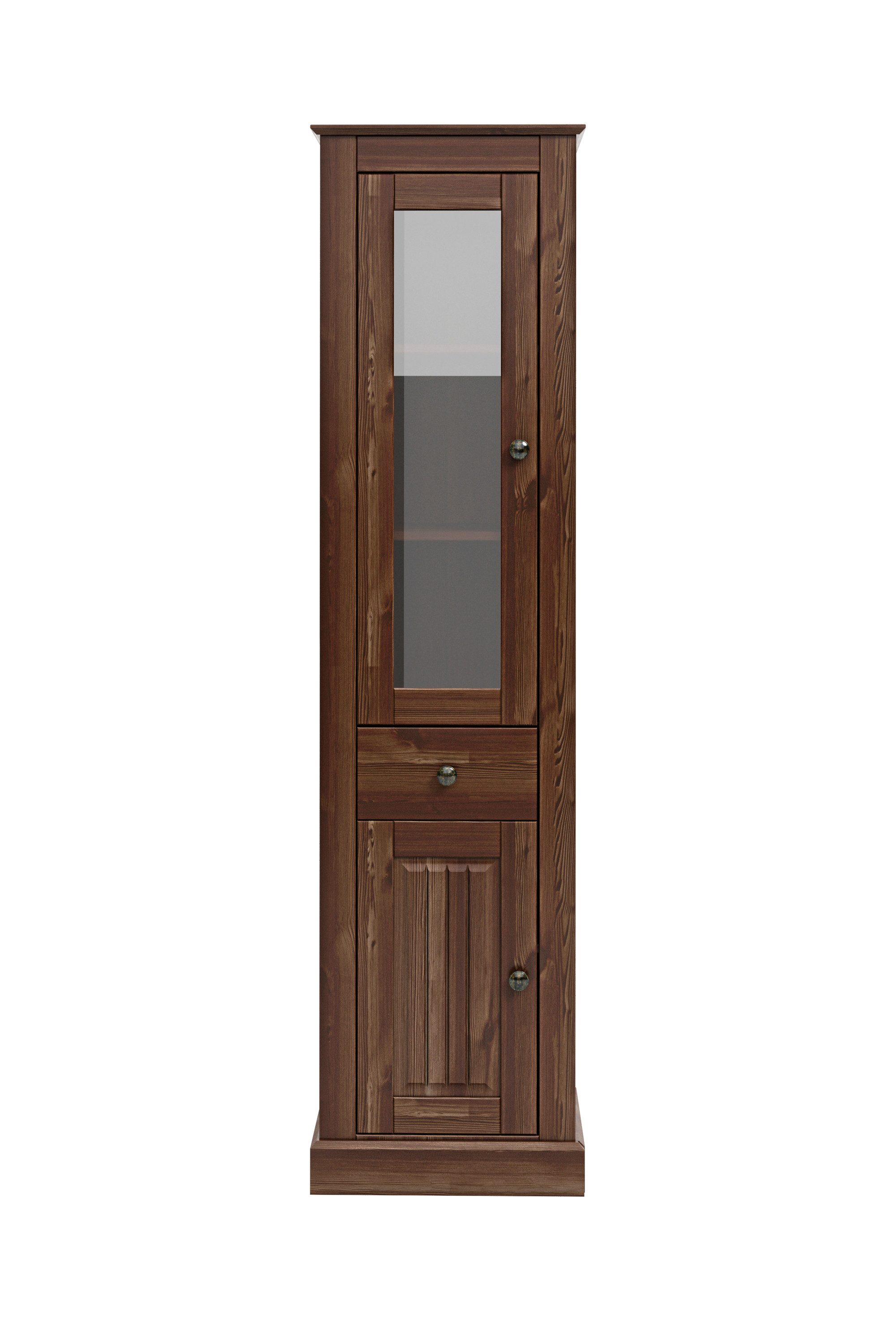 OTTO home Vitrine Liotta eine Glastür und einer Holztür und einer Schublade