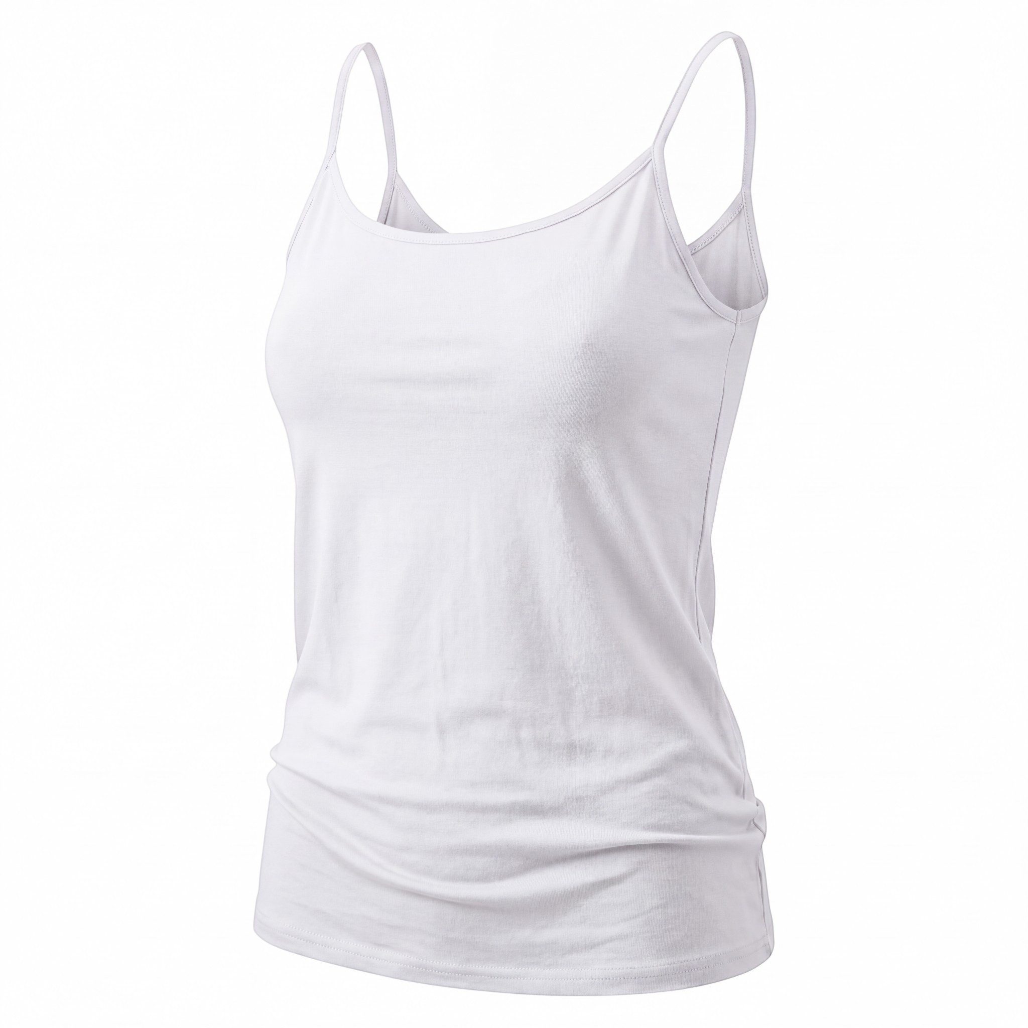 OriginalYou Trägertop Top 4er Set Damen Spaghettiträger-Top Basic Shirt in Unifarben, mit Rundhalsausschnitt – Bild 2 von 3