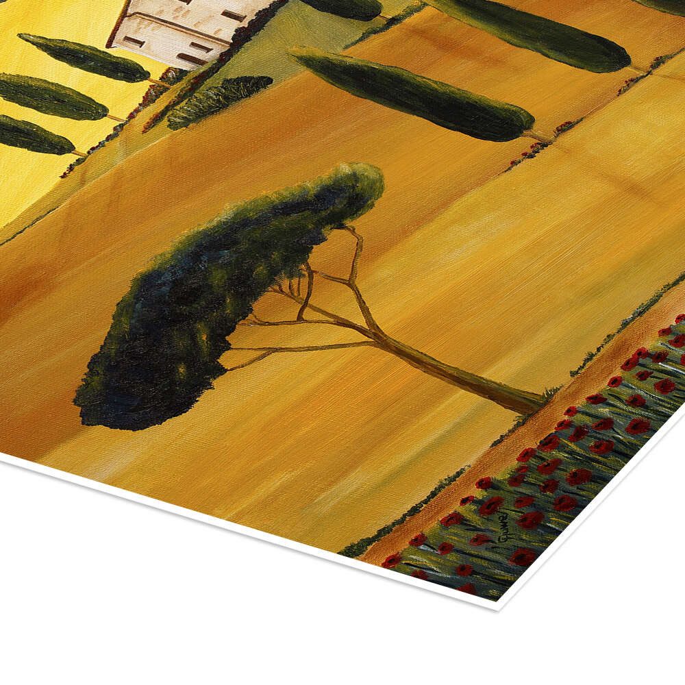 Posterlounge Wandbild Bunte Toskana, Christine Huwer, erhältlich als Poster, Leinwandbild, Wandsticker oder Acrylglasbild