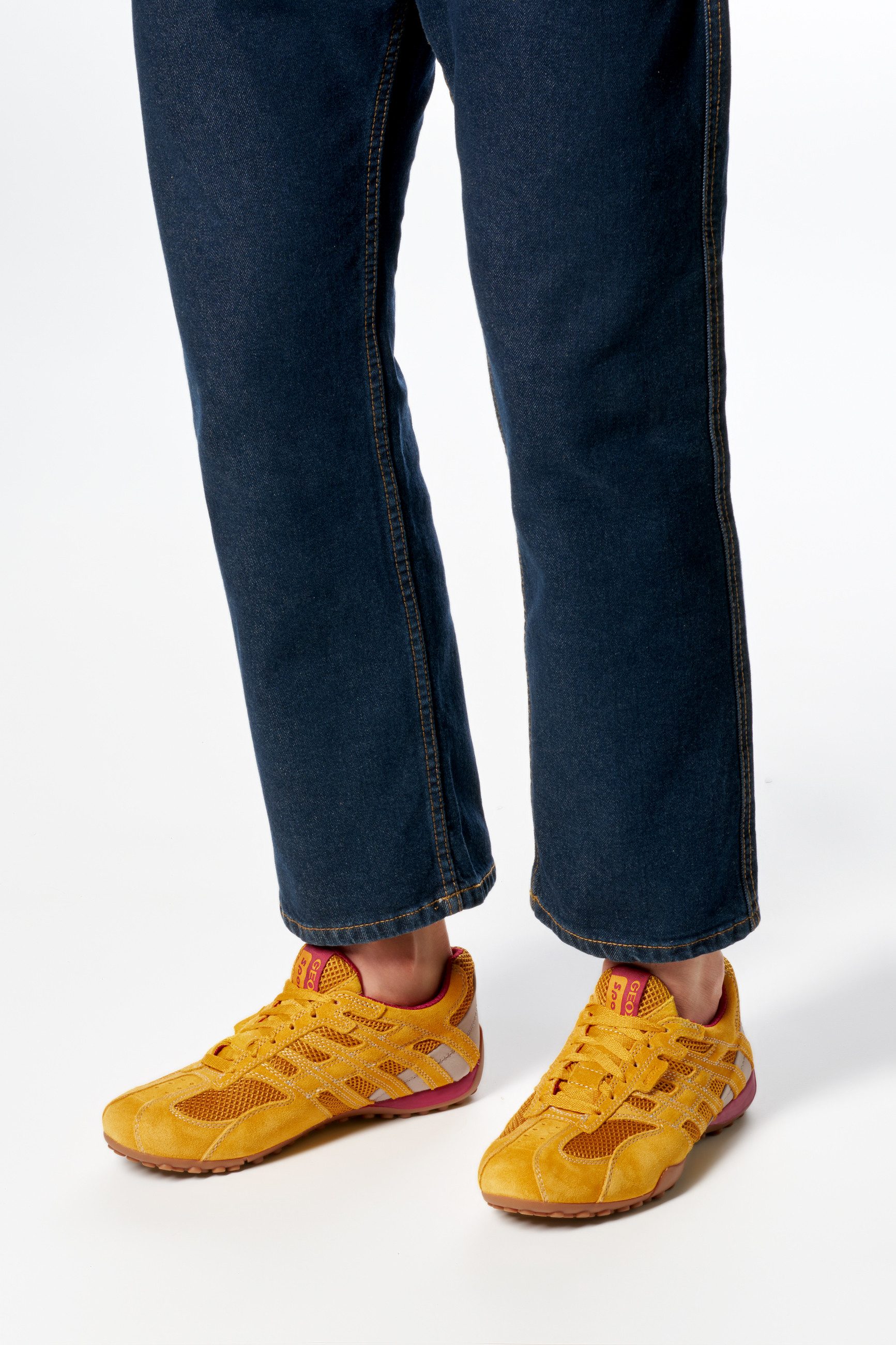 Geox U SNAKE ORIGINAL Sneaker Halbschuh, Freizeitschuh, Schnürer im Retro-Look
