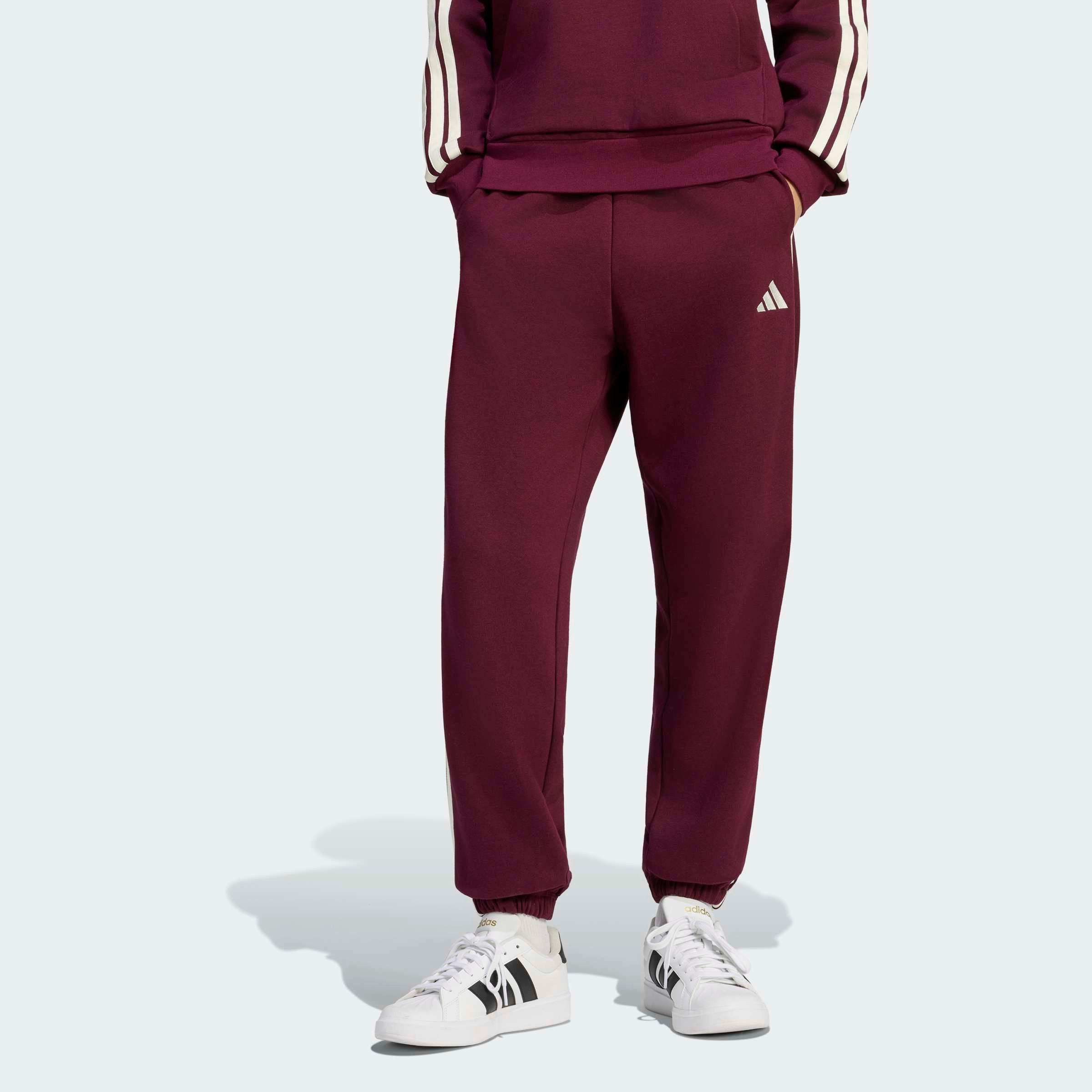 adidas Sportswear Sporthose ESSENTIALS 3-STREIFEN LOOSE-FIT Locker geschnitten, mit schmal zulaufender Beinform