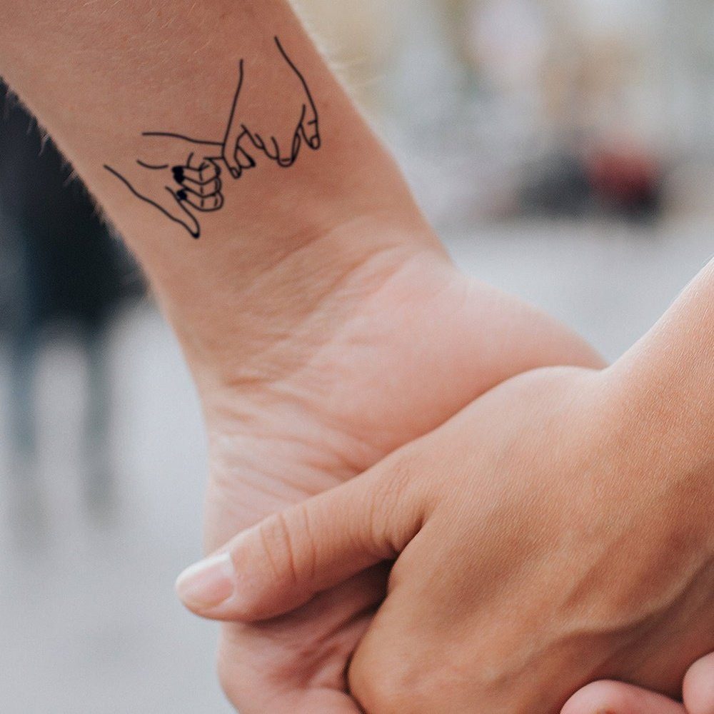 FOREVER NEVER Schmuck-Tattoo Freundschaft