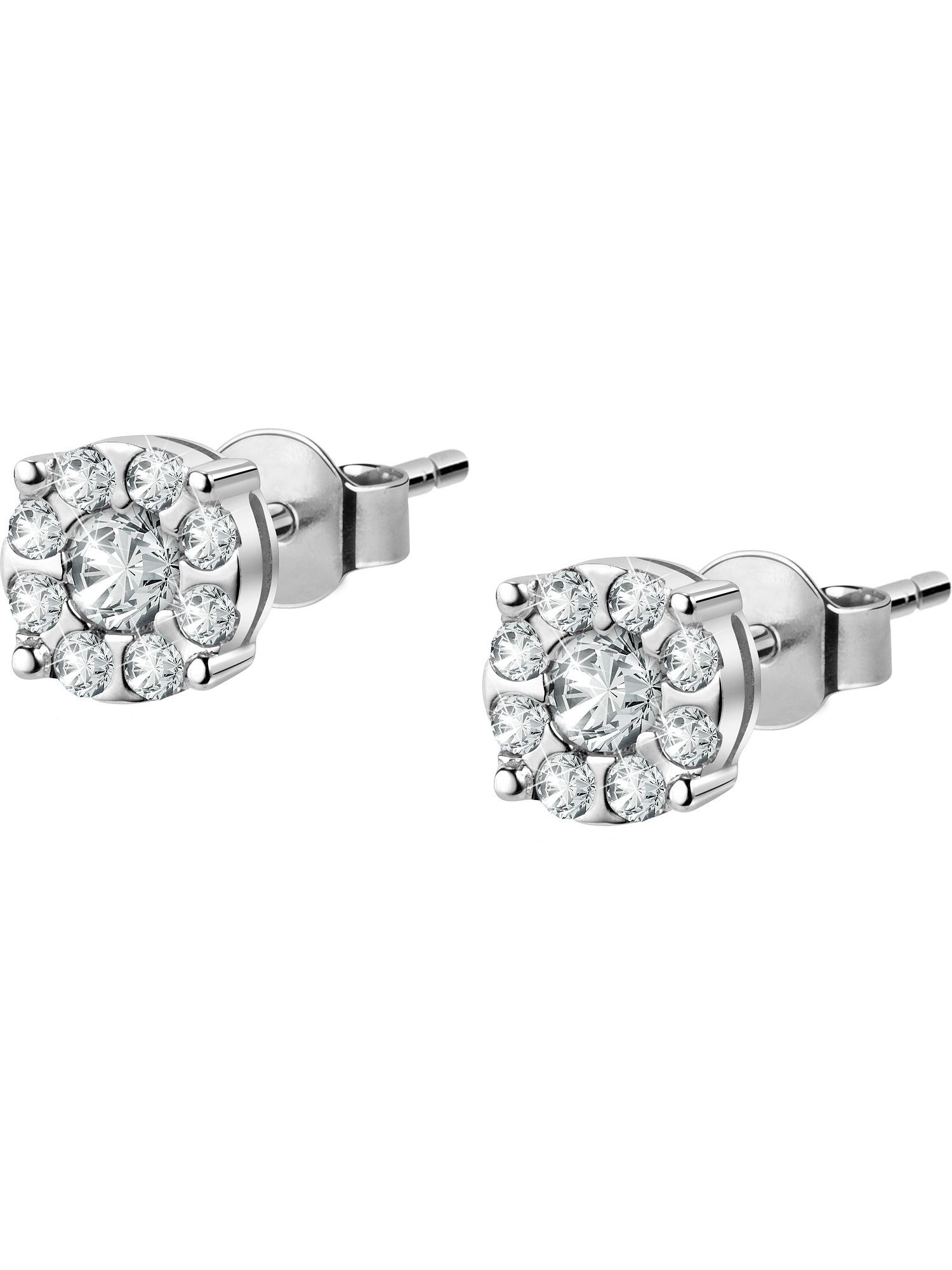 Paar Ohrstecker CHRIST Damen-Ohrstecker 585er Weißgold 2 Diamant