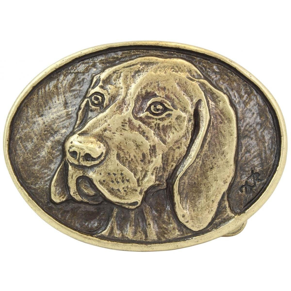 Gürtelschnalle Deutsch Kurzhaar 4,0 cm - Buckle Gürtelschließe 40mm - für Jagd-Outfit