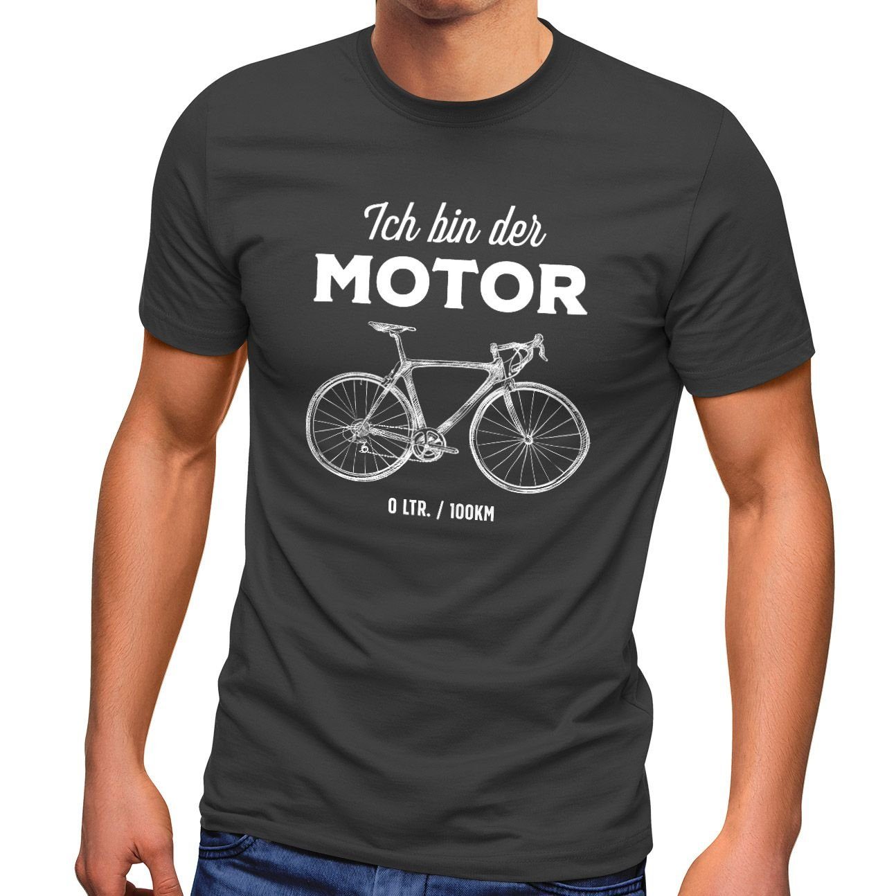 MoonWorks Print-Shirt Herren T-Shirt Fahrrad Sprüche günstig online kaufen