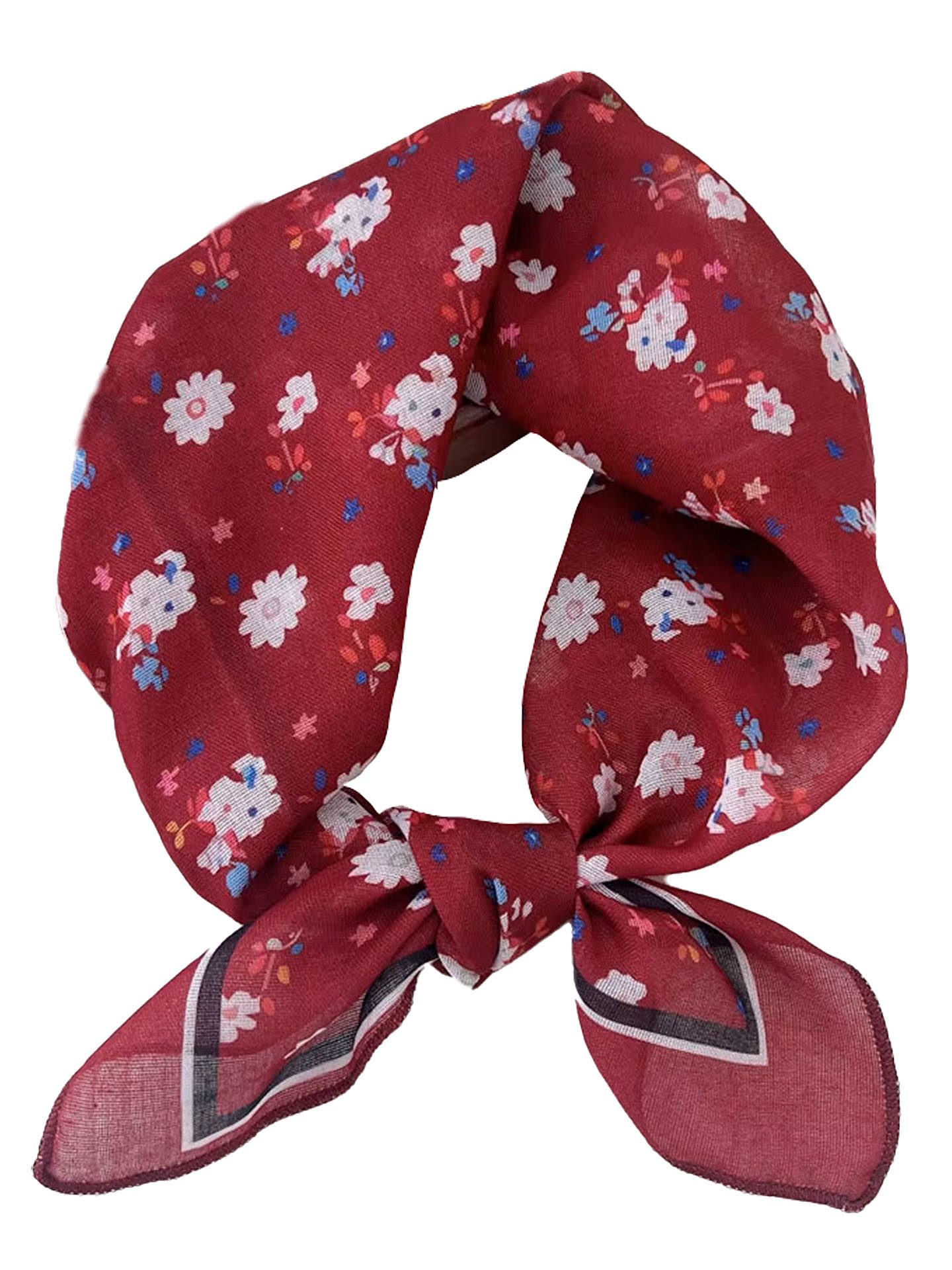 Moschen-Bayern Nickituch Halstuch Damen klein Nickituch Sommer Baumwolle Blau Grün Rot