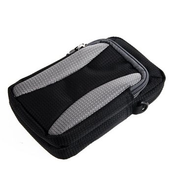 K-S-Trade Kameratasche für Sony ZV-1F, Fototasche Gürtel-Tasche Holster Umhänge Tasche Kameratasche