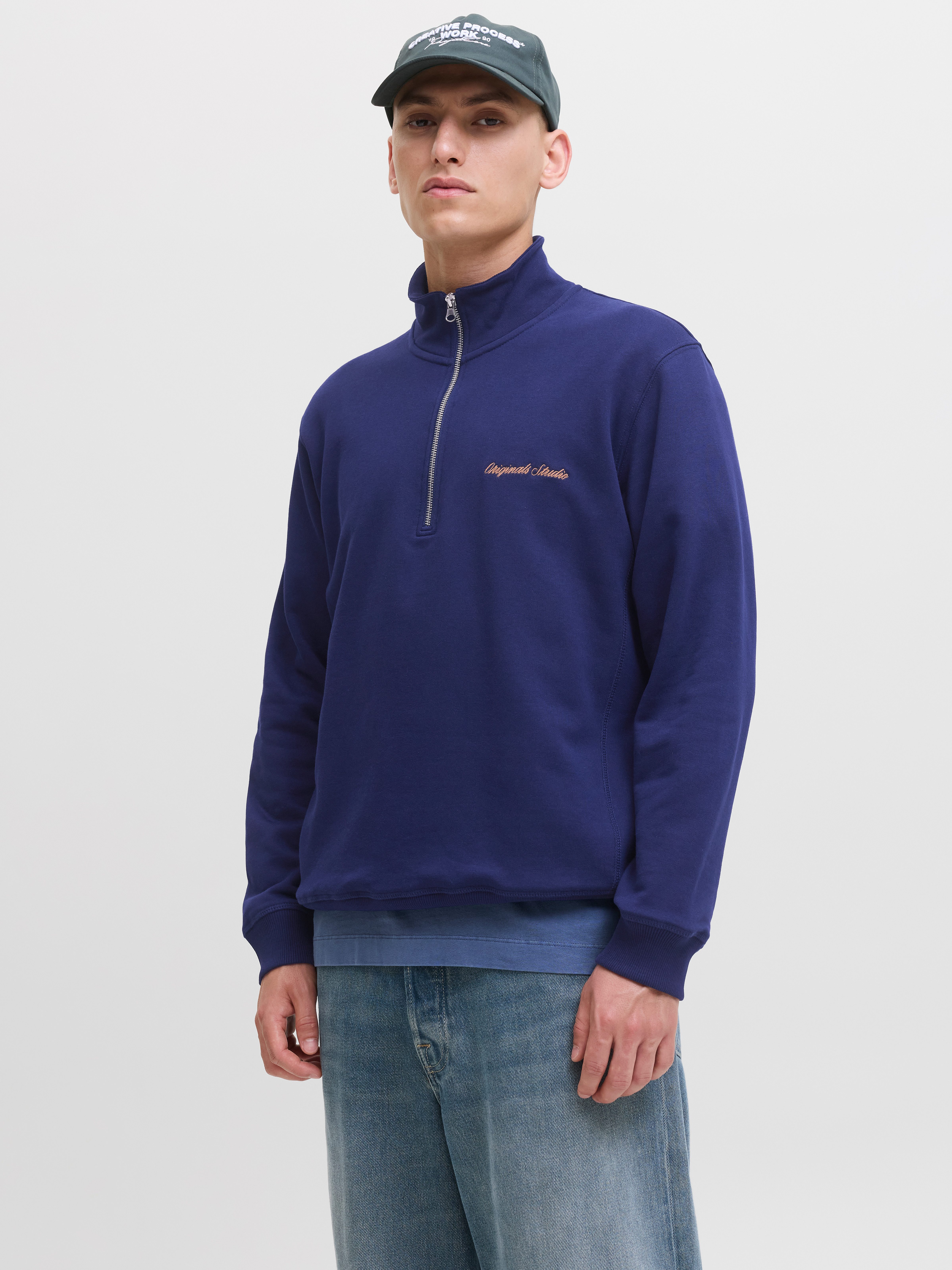 Sweatshirt JORNORREBRO EMB SWEAT HIGH NECK SN