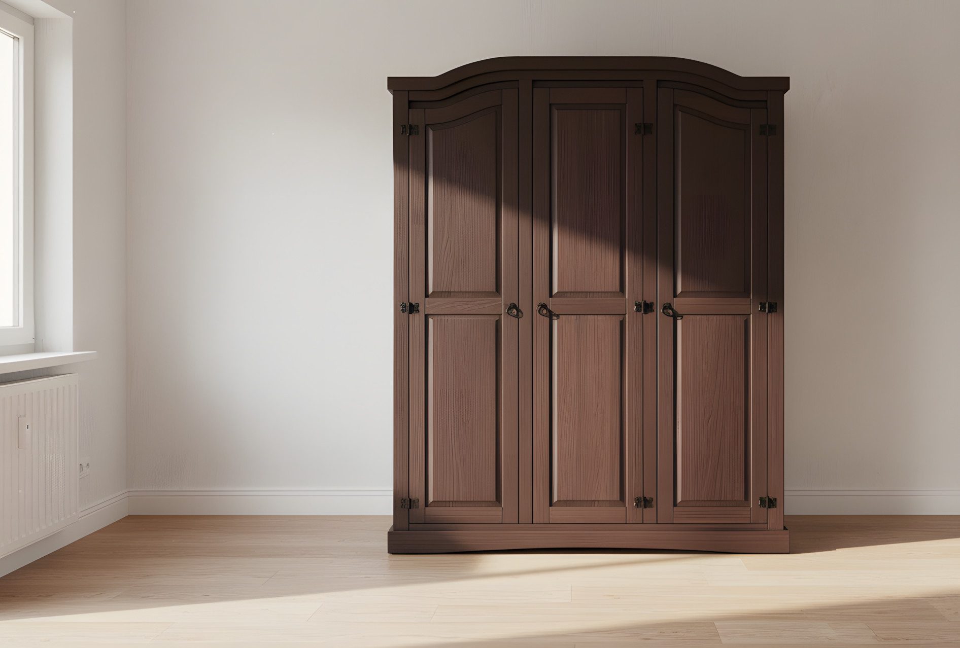ebuy24 Kleiderschrank New Mexico Kleiderschrank 3-Trg. Breite 152 cm, Hö – Bild 4 von 5