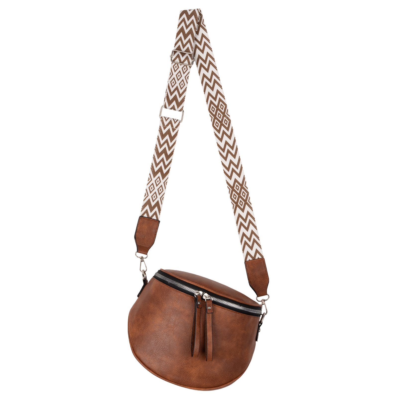 Gürteltasche Bauchtasche Umhängetasche Crossbody-Bag Kunstleder Italy-Design