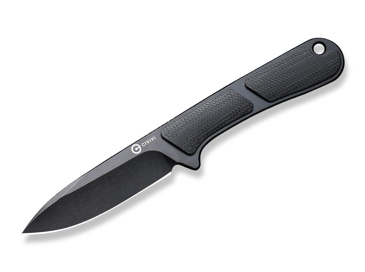 CIVIVI Universalmesser CIVIVI Mini Elementum Fixed G10 All Black Neckknife mit Kydexscheide, (1 St), Scheide inklusive