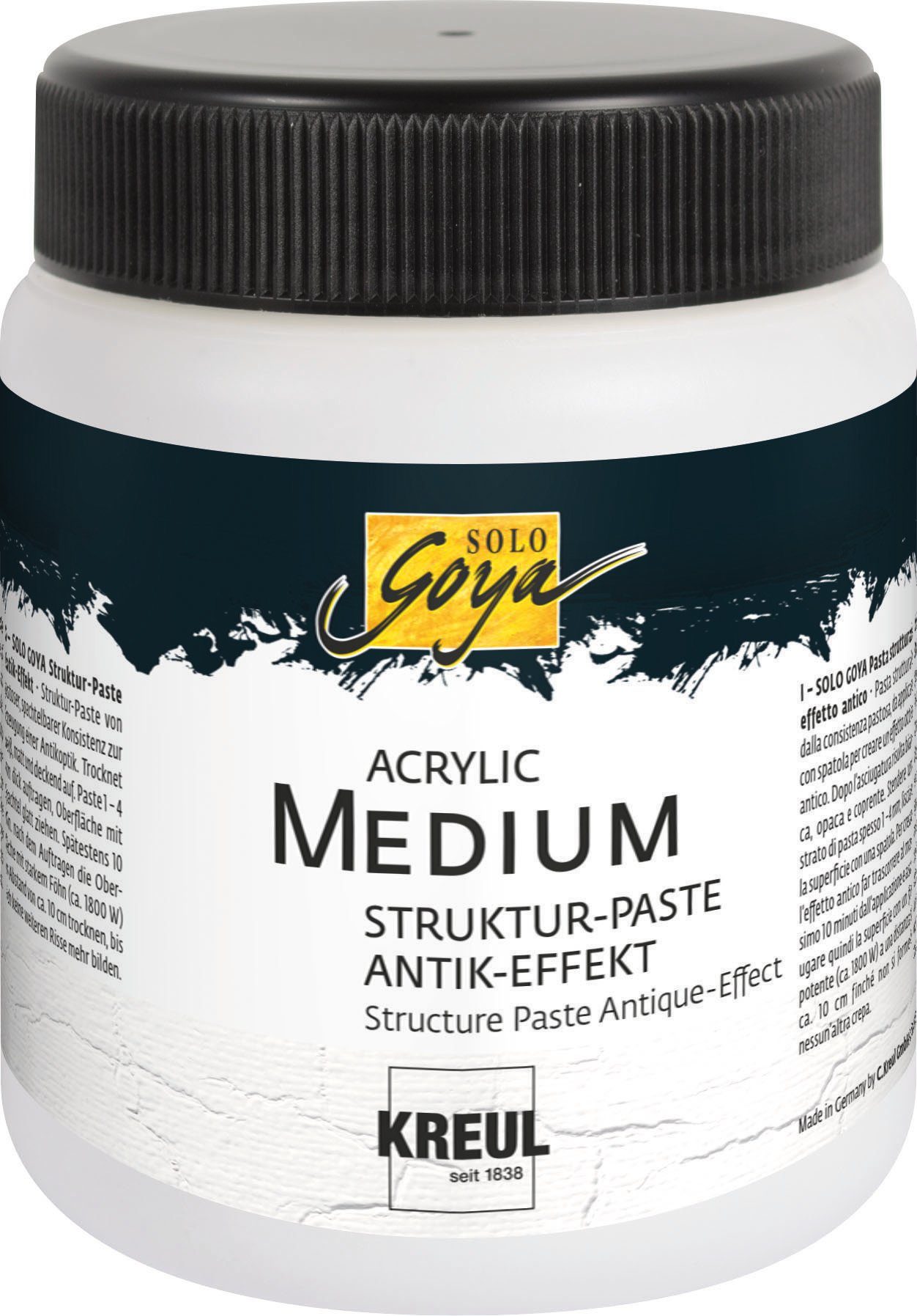 Kreul Strukturpaste Effekt-Paste Acrylic Medium Struktur-Paste, Antik-Effekt