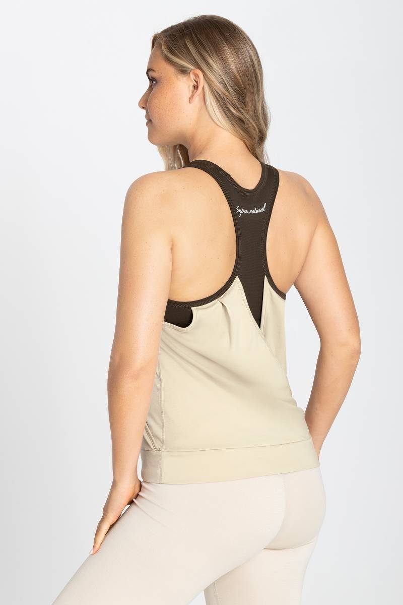 SUPER.NATURAL Tanktop Merino Tanktop W LIQUID FLOW TANK mit integriertem Sp günstig online kaufen