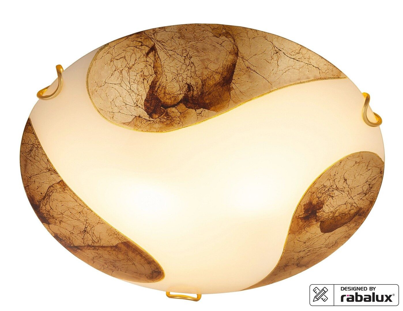 Rabalux Deckenleuchte "Art gold-Art gold" Metall, weiß, rund, E27, ø300mm