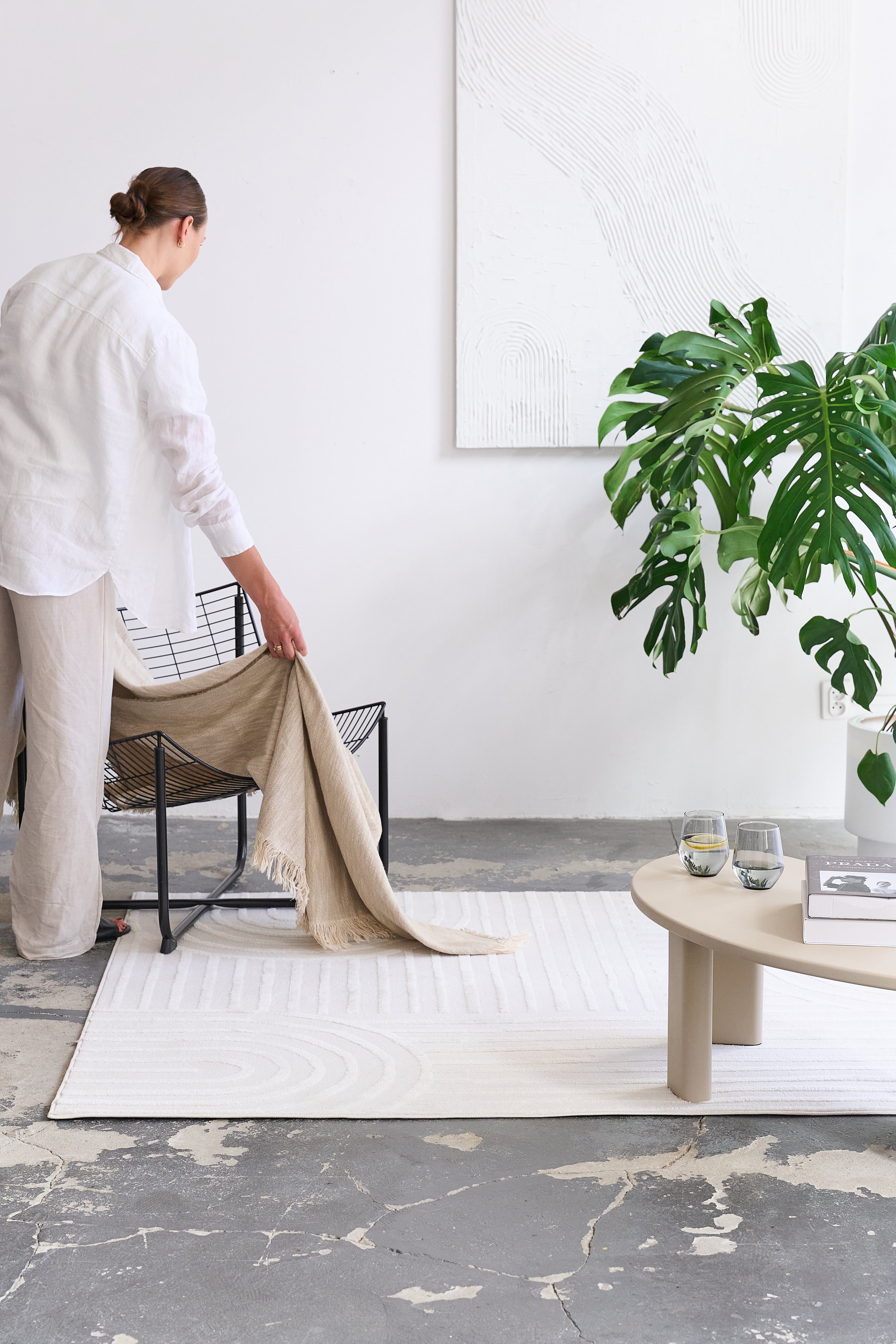 Tapiso Teppich HYGGE, quadratisch, Höhe: 9 mm, Wohnzimmer, Schlafzimmer, pflegeleicht