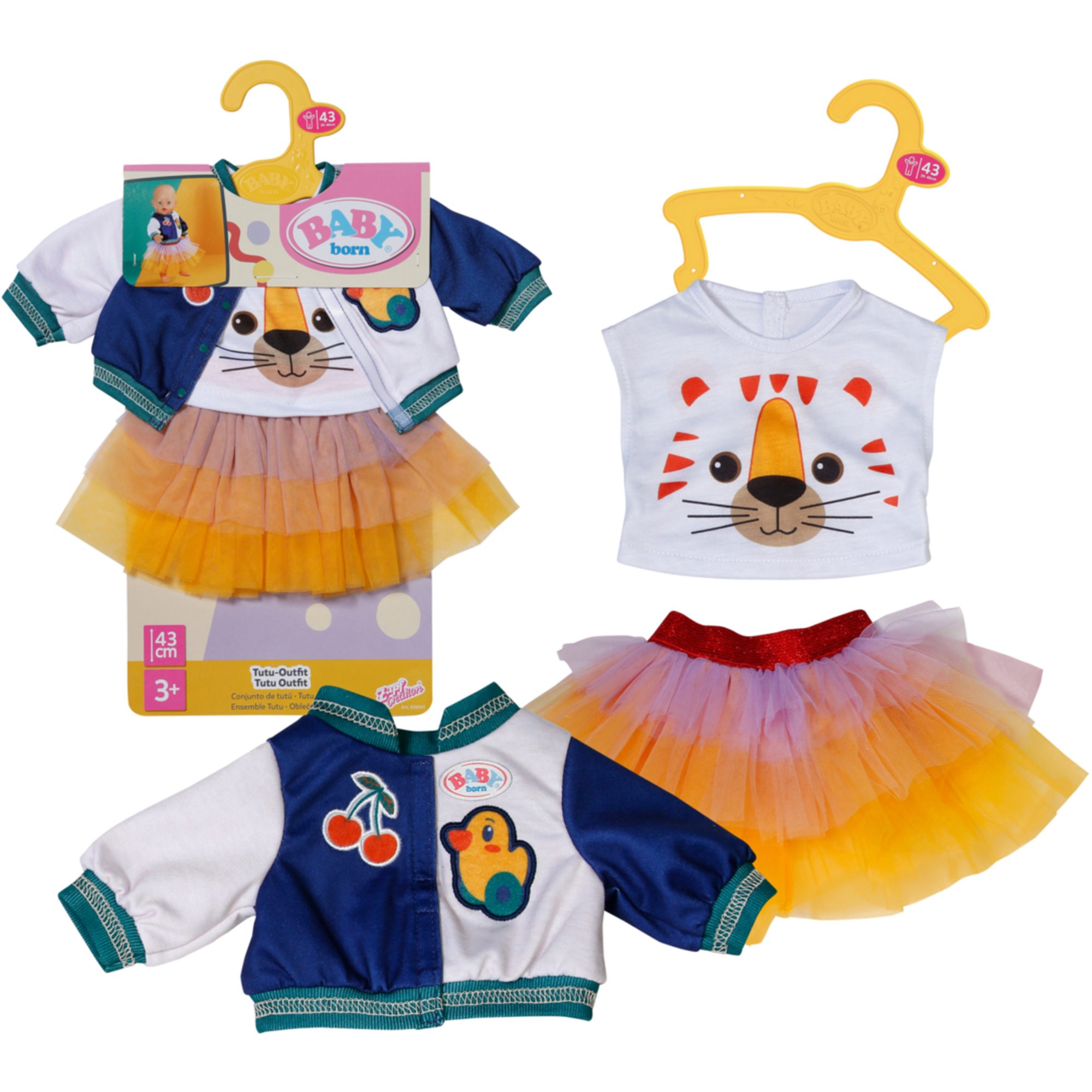 Zapf Creation® ZAPF Creation BABY born® Tutu Outfit 43cm, Puppenzubehör Puppentheater