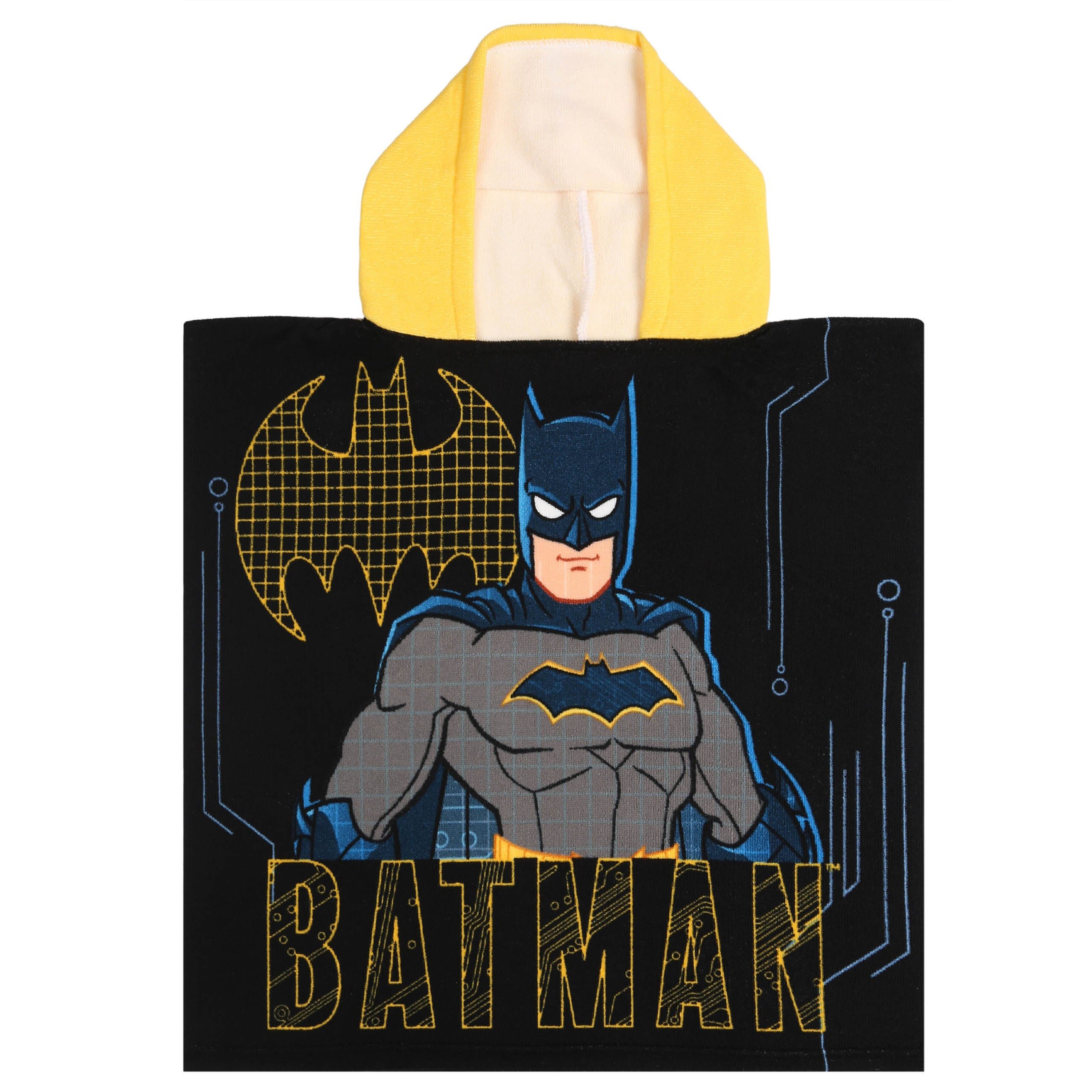 Batman Kapuzenhandtuch Batman Kinderhandtuch, Badeponcho für Jungen 50x110 cm