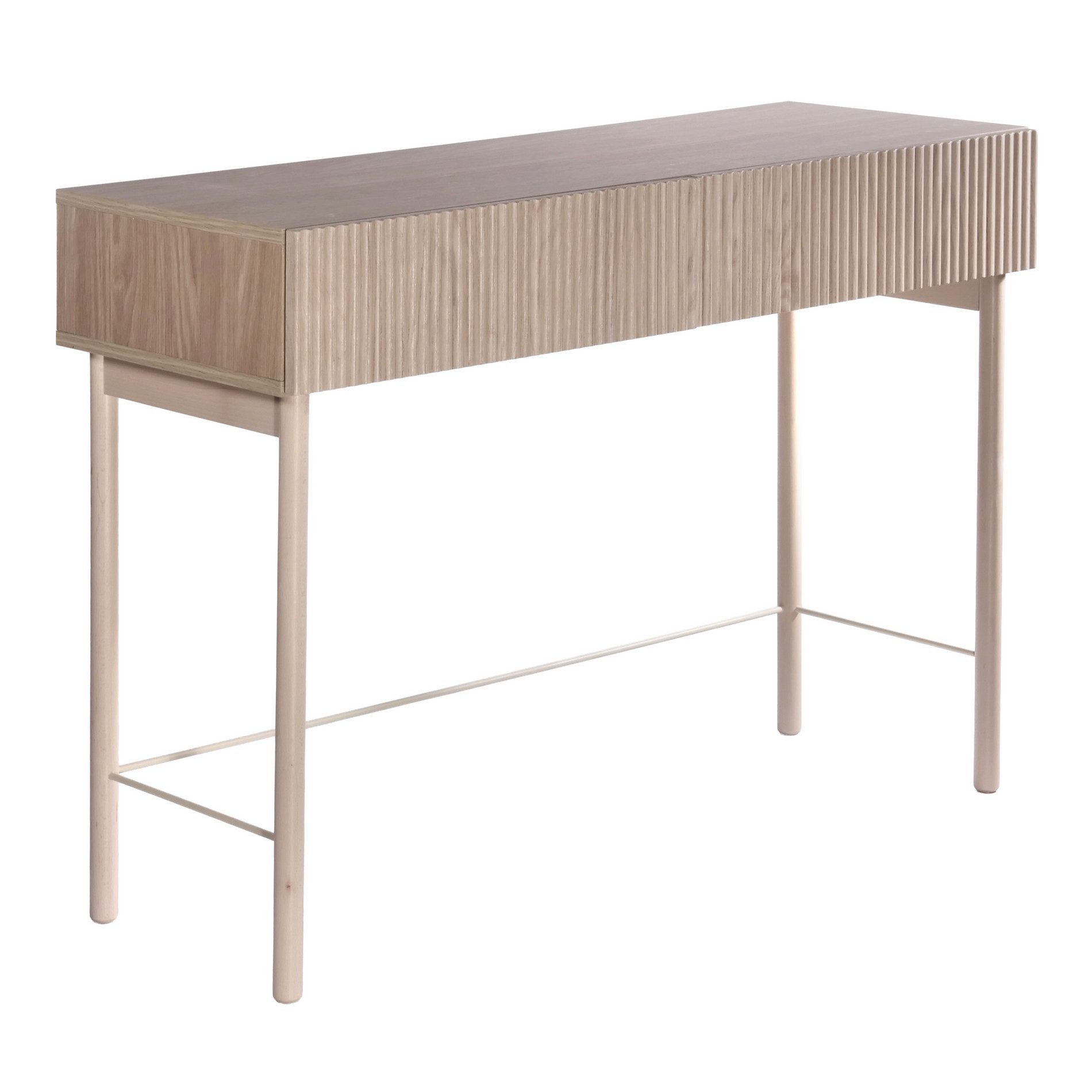 Selsey Schminktisch NOLIE, mit 2 Schubladen, Holzbeinen, 110 cm breit