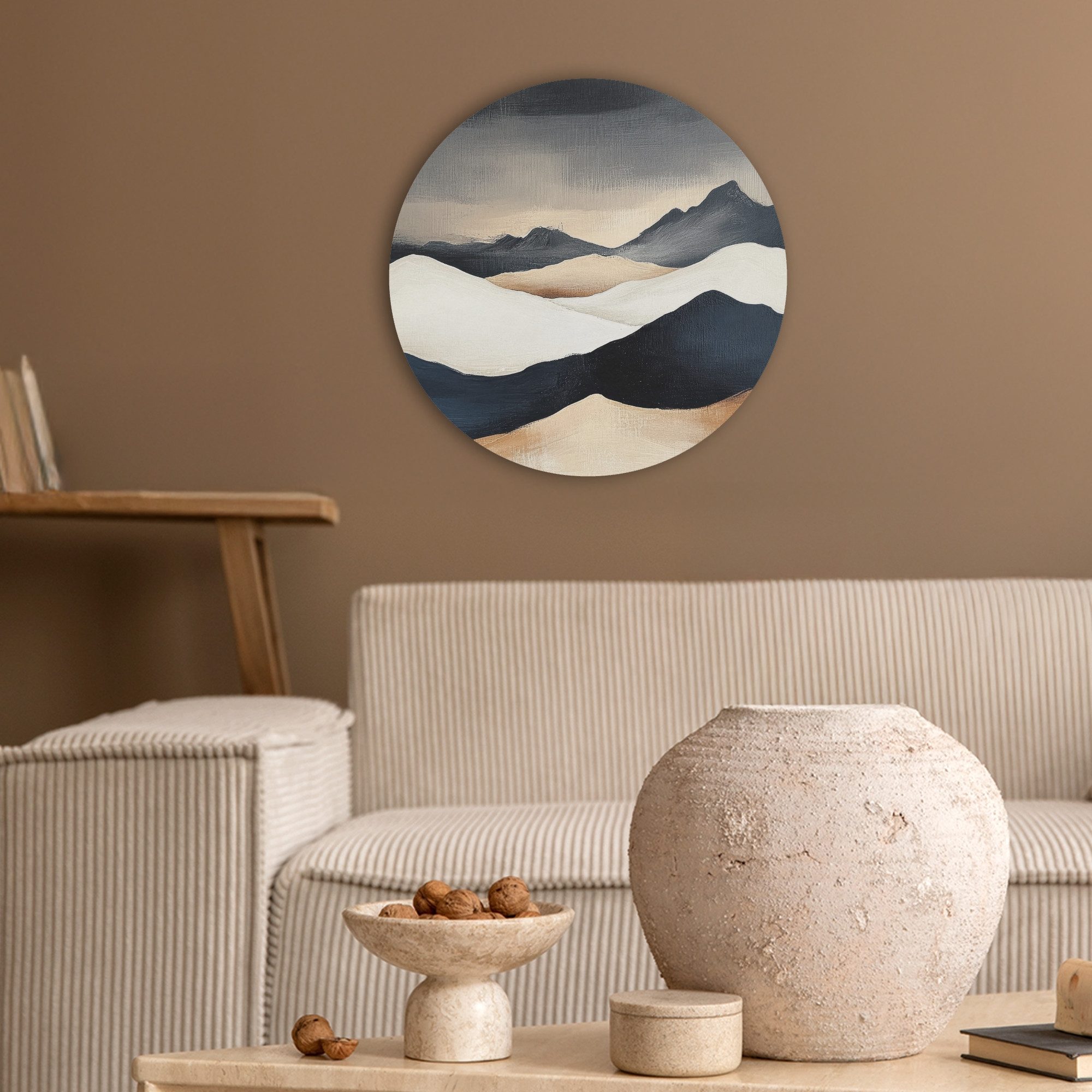 MuchoWow Gemälde Berge - Dunkelblau - günstig online kaufen