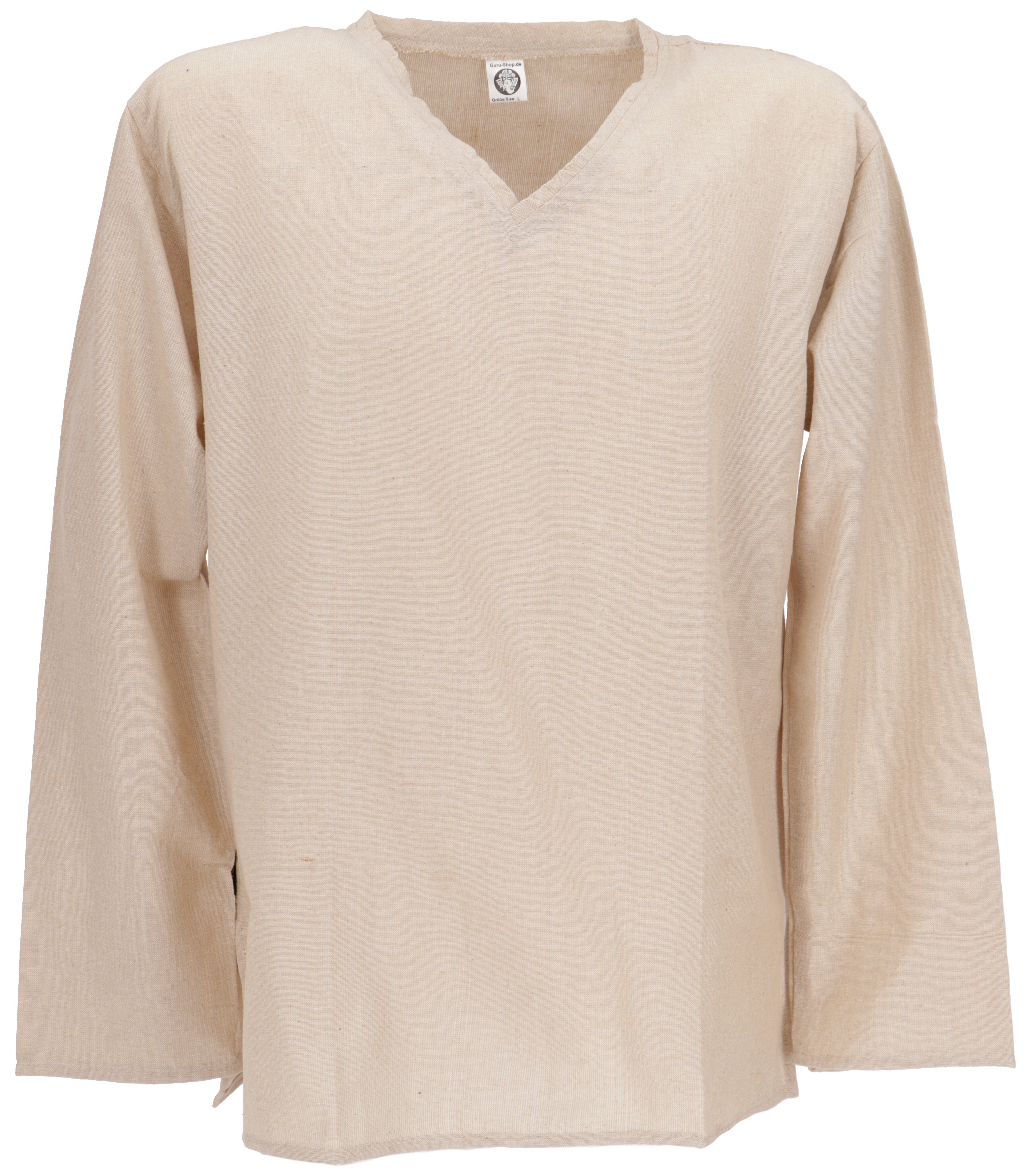 Guru-Shop Hemd & Shirt Yoga Hemd, Goa Hemd, bequemes Freizeithemd,.. Ethno Style, alternative Bekleidung