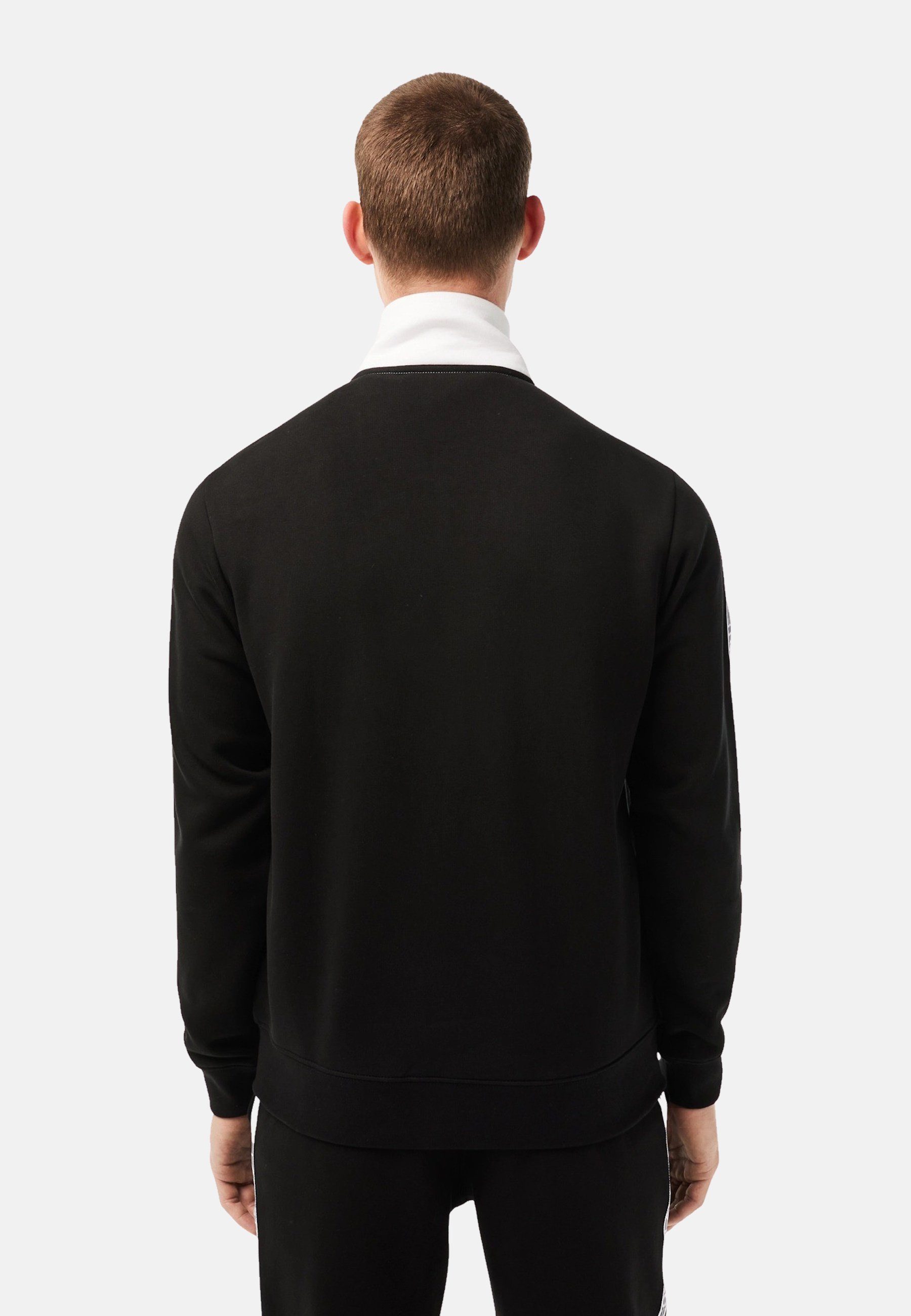 schwarz (1-tlg) im Sweatshirt Color-Block-Style mit Sweatjacke Sweatjacke (15) Lacoste