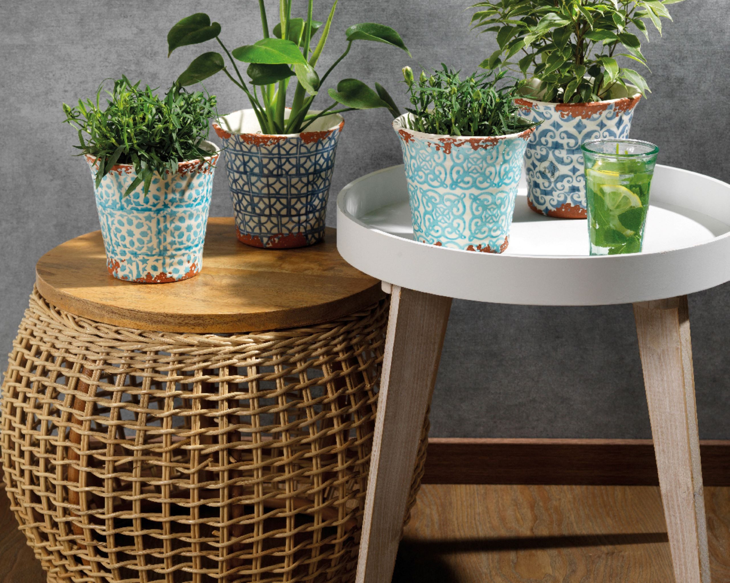 Decoris season decorations Dekovase, Blumentopf / günstig online kaufen