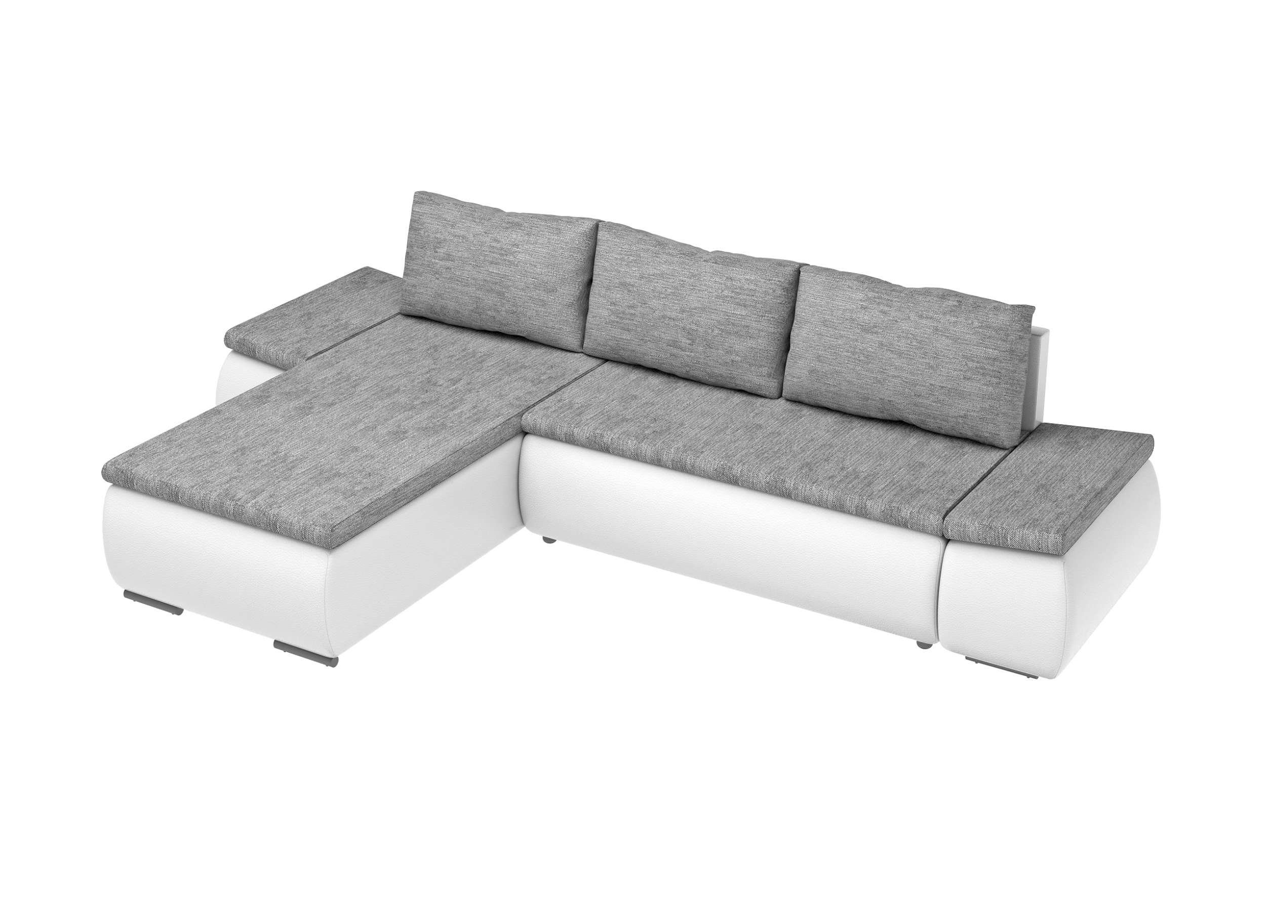 Wellenfederung, mane frei mit stellbar, Eckcouch, L-Form, oder links Design Bettfunktion, Modern mit im bestellbar, rechts Stylefy Ecksofa Olin, Raum