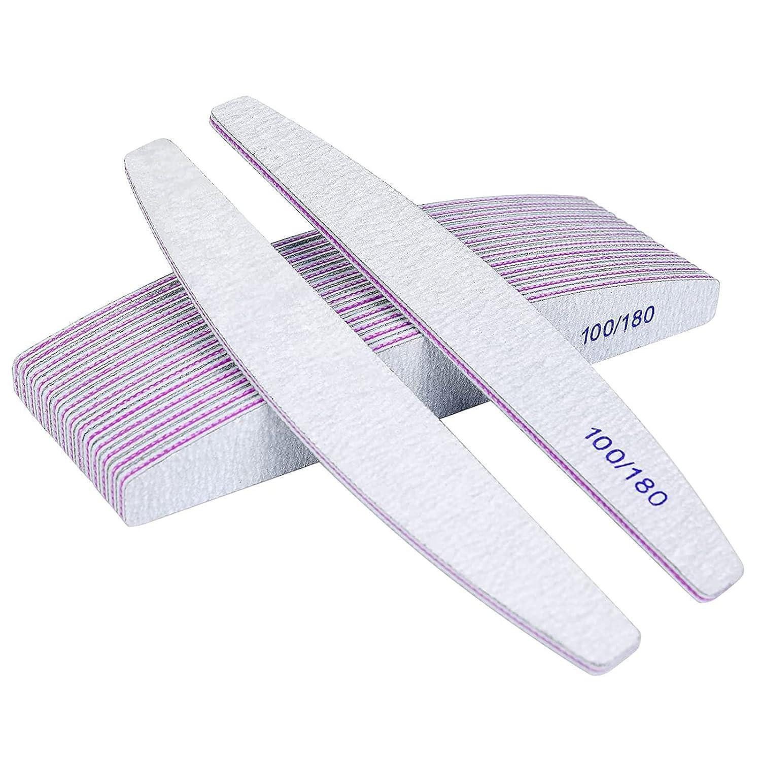 LuxusKollektion Sandblatt-Nagelfeile Professionelle doppelseitige Nagelfeile Set, 16 Stück