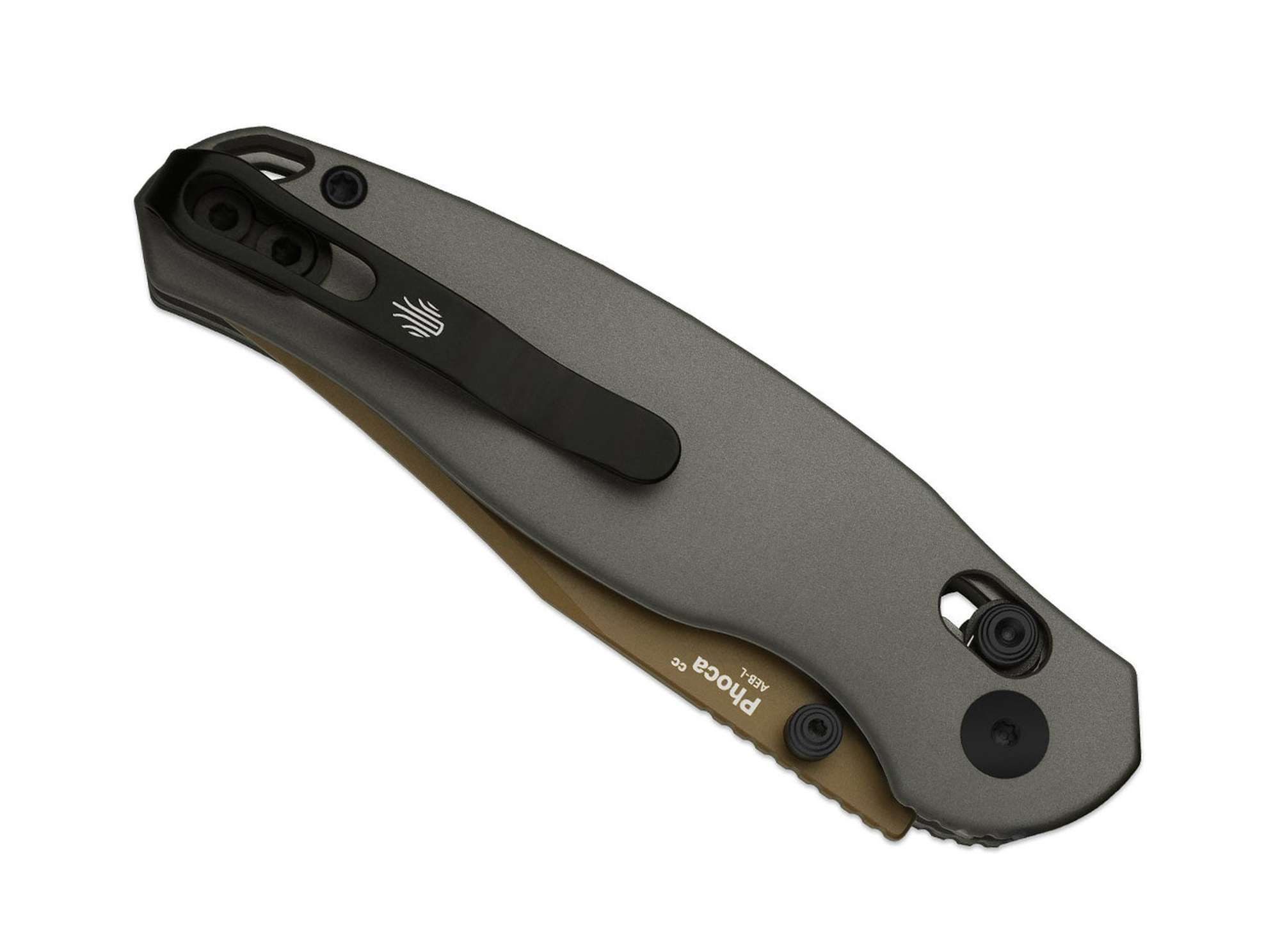 Kizer Taschenmesser Kizer Phoca CC AEB-L Grey Aluminum Sunset PVD