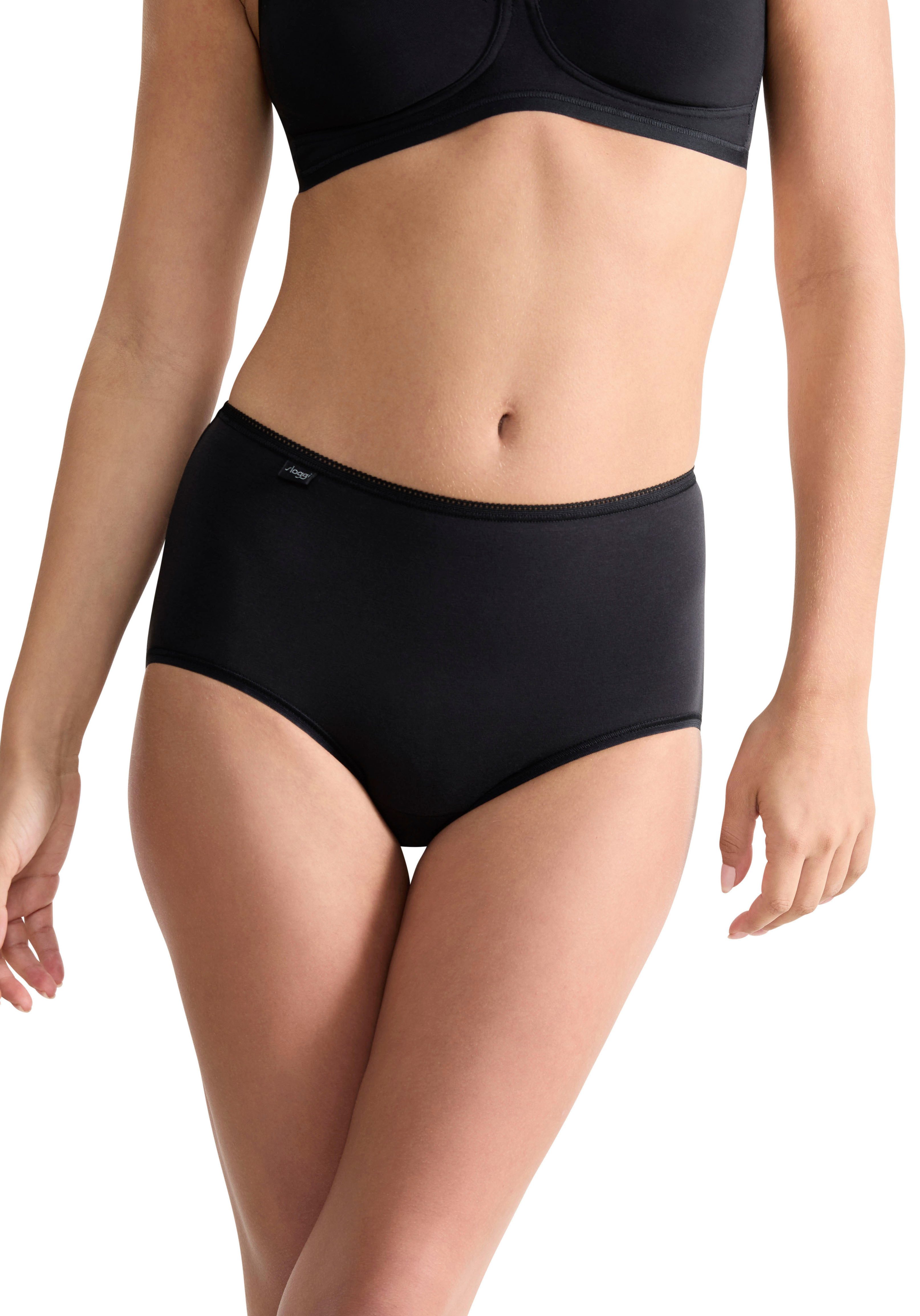 sloggi Midislip 24/7 Cotton (3er Pack) Spitze, blickdicht, weiche Baumwollmischung