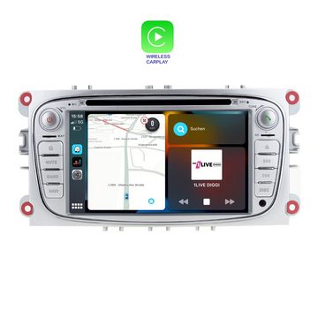 TAFFIO Für Ford Mondeo Focus S-MAX C-MAX Galaxy Kuga 7" Android Radio CarPlay Einbau-Navigationsgerät