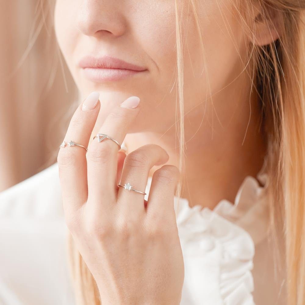lanii Silberring lanii Ring Sterne für Damen aus Sterlingsilber günstig online kaufen
