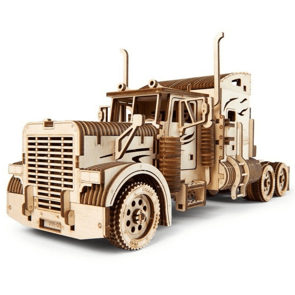 UGEARS 3D-Puzzle Heavy Boy Truck VM-03 Mechanische Modell Bausatz, 541  Puzzleteile, Holzbausatz zum Selberbauen