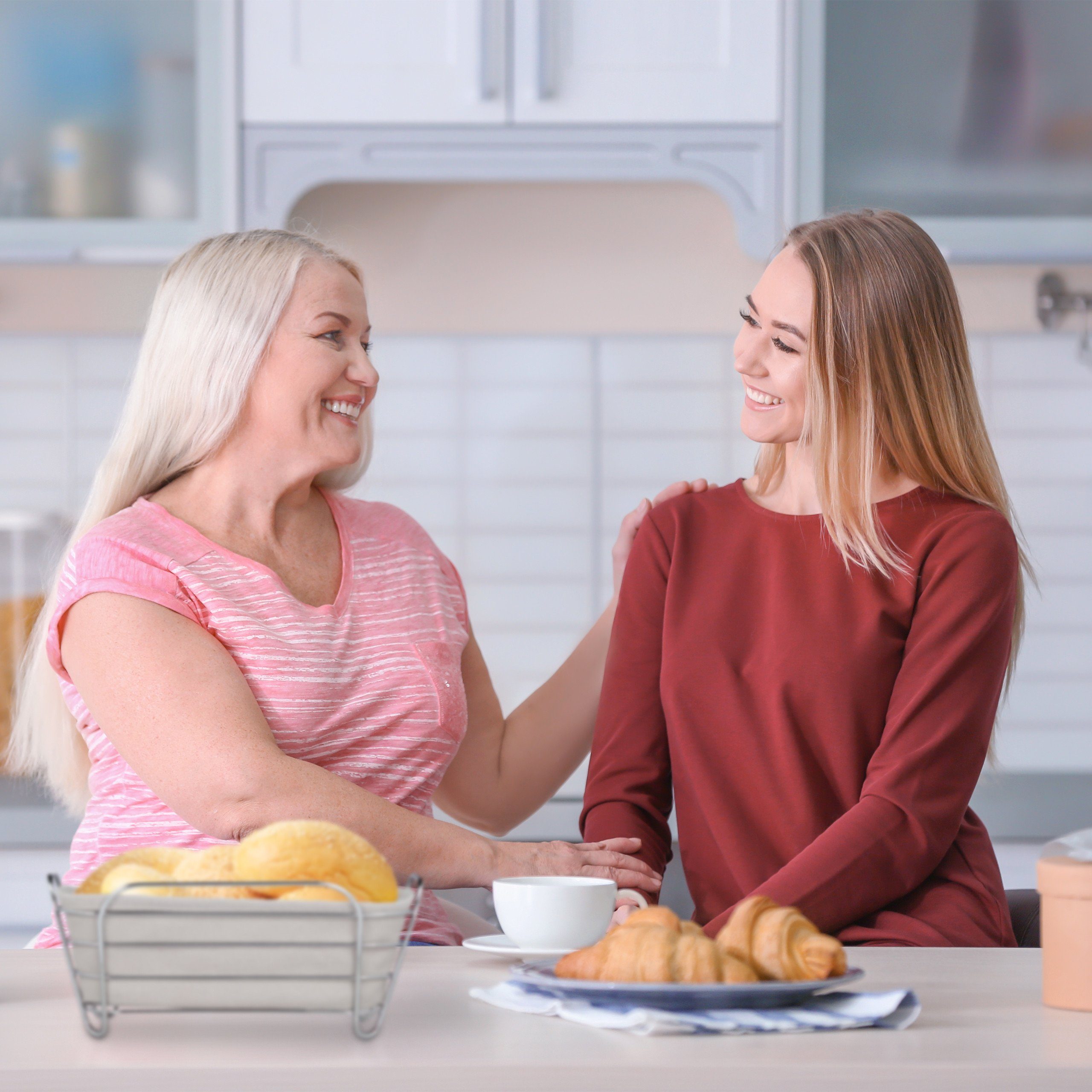 relaxdays Brotkorb Metall mit Stoffeinsatz, Baumwolle, grau