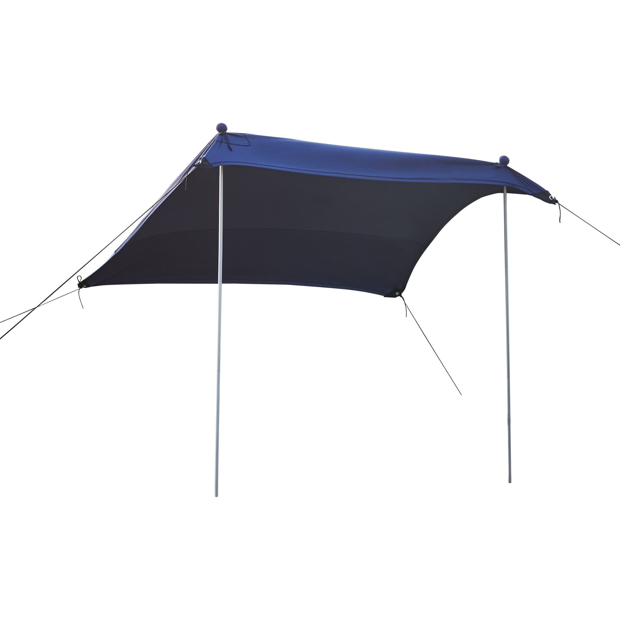 pro.tec Sonnensegel, (mit Transporttasche), »Bernheze« Strandzelt aus Lycra mit UV-Schutz 2 x 2 x 1,7 m Blau